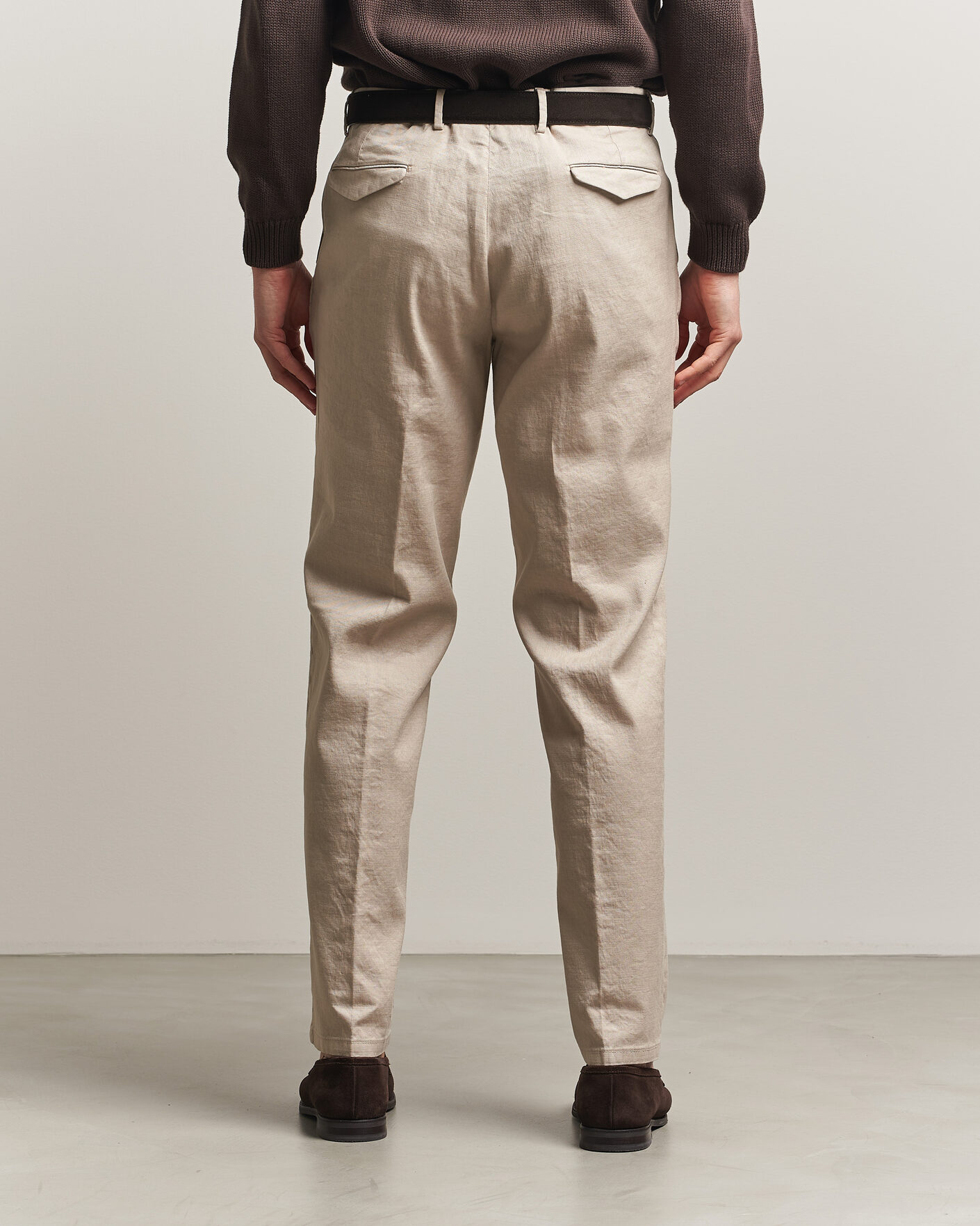 Herren | Hosen | Briglia 1949 | Pleated Linen Trousers Beige