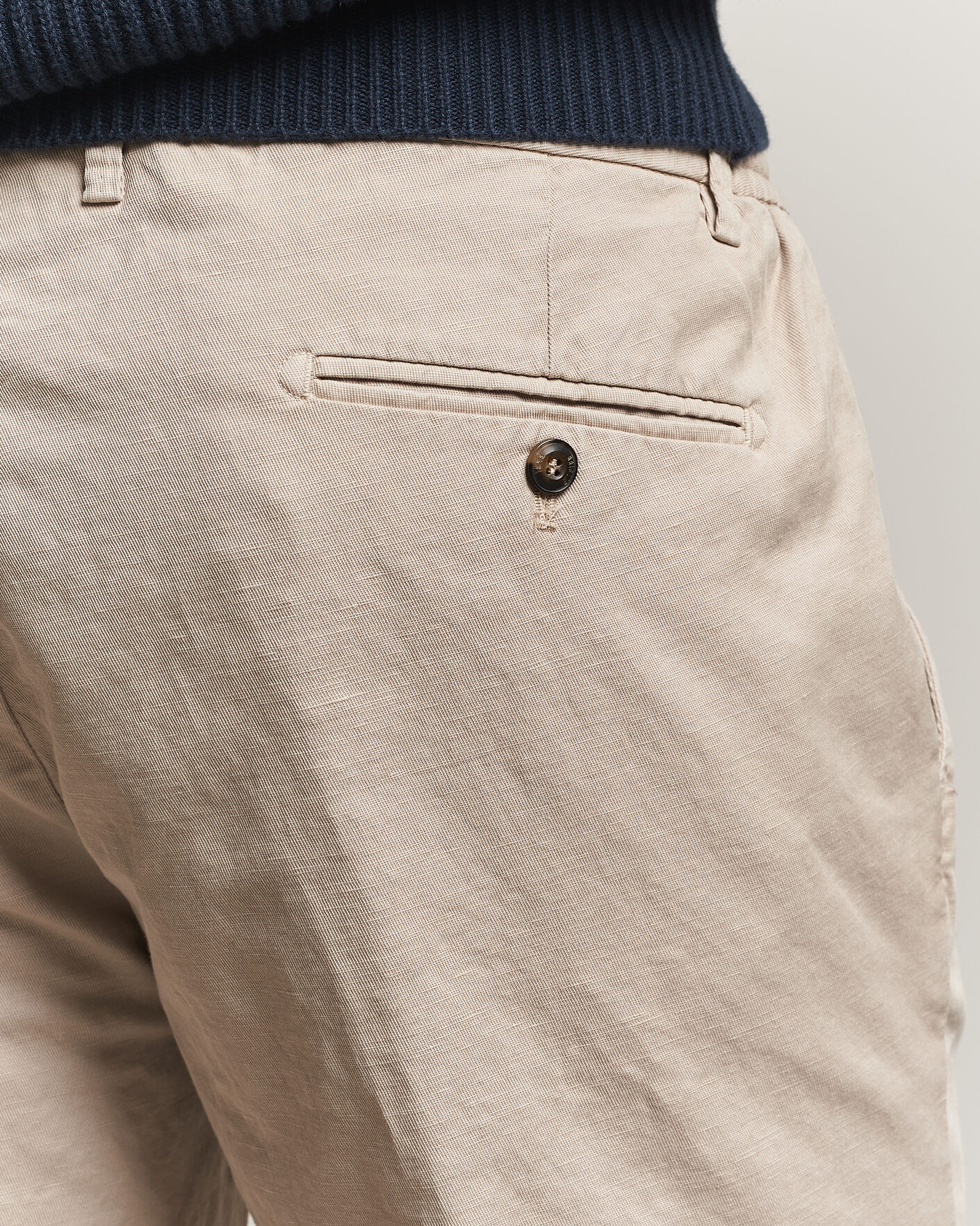 Herren | Shorts | Briglia 1949 | Cotton/Linen Drawstring Shorts Beige