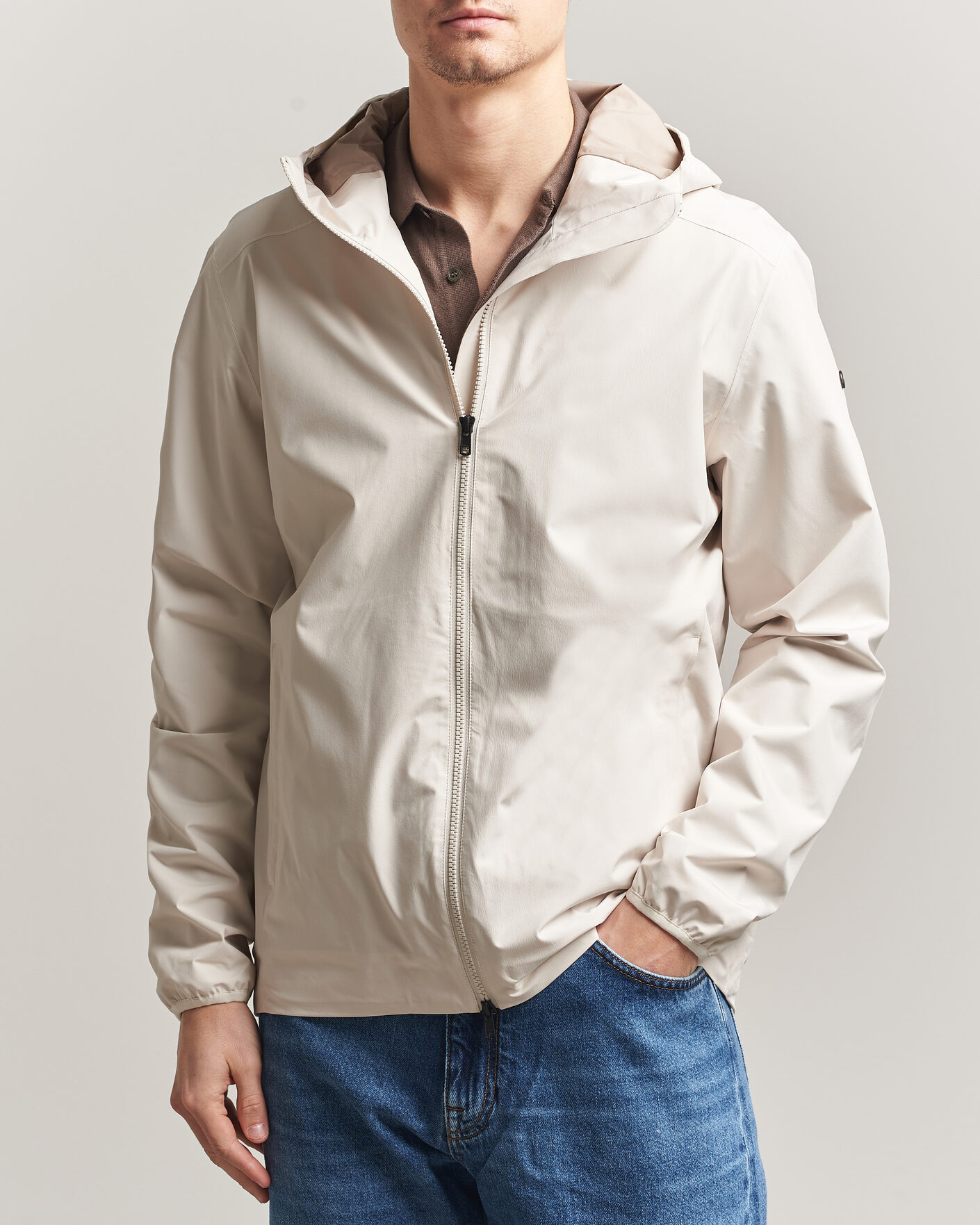 Herren | Jacken | Scandinavian Edition | Hood II Waterproof Jacket Neutral White