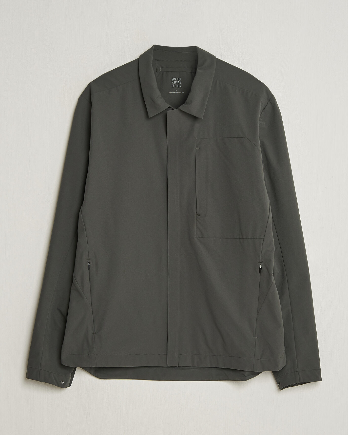 Herren | Jacken | Scandinavian Edition | Merge II Stretch Shirt Jacket Dark Olive