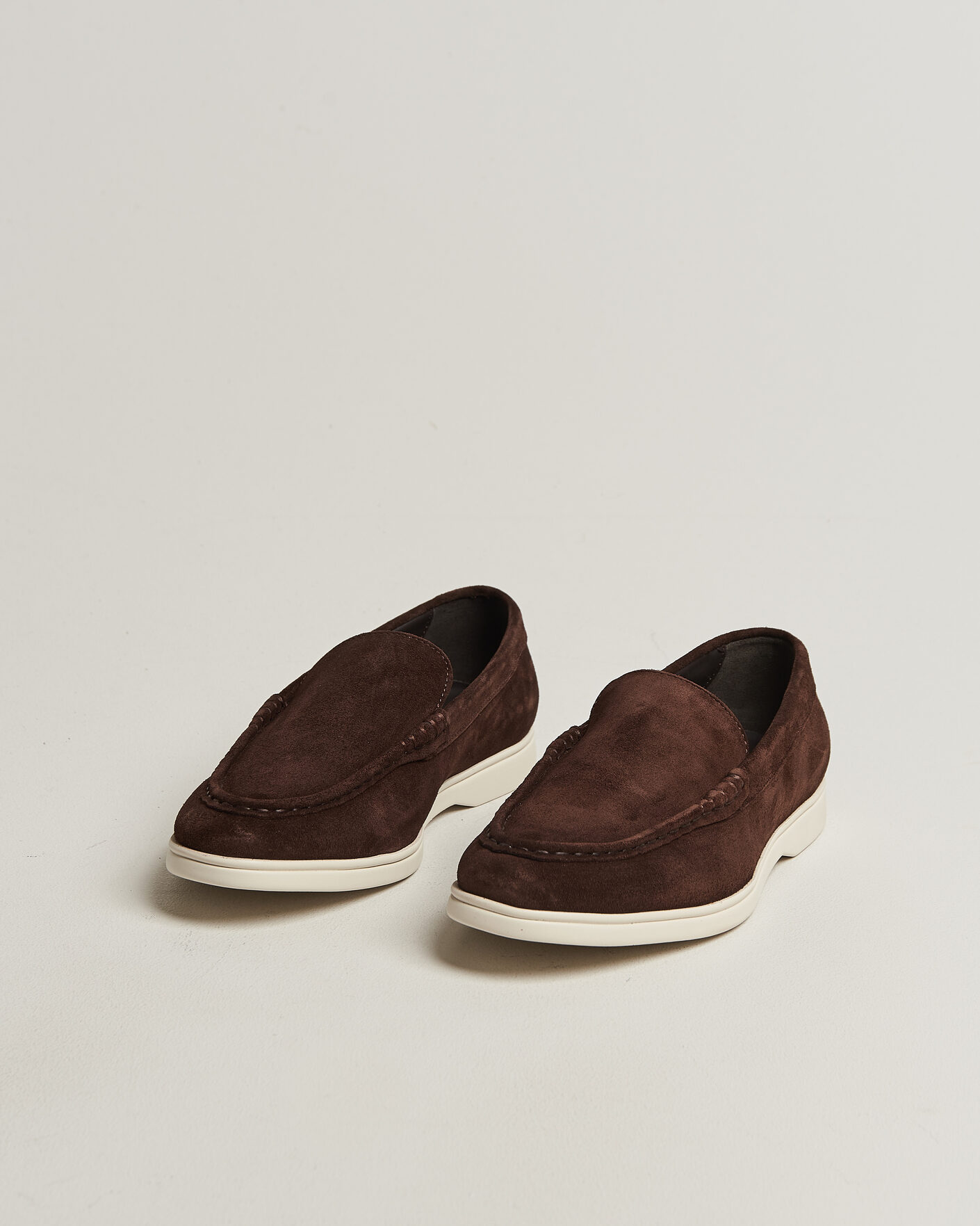 Herren | Loafer | Charles Tyrwhitt | Suede Slip On Loafers Chocolate Brown