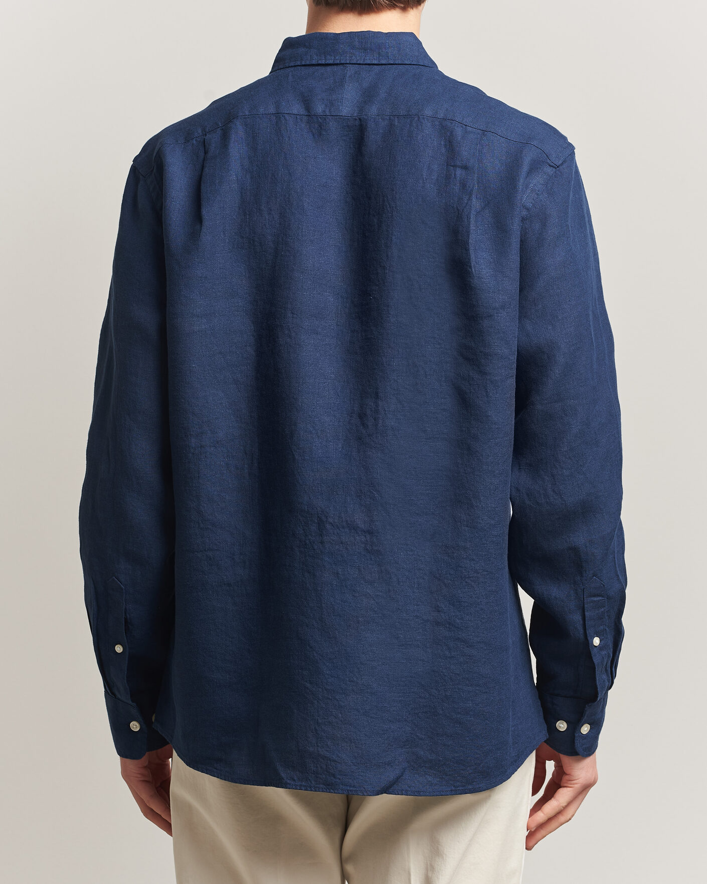 Herren | Hemden | Charles Tyrwhitt | Pure Linen Slim Fit Shirt Navy