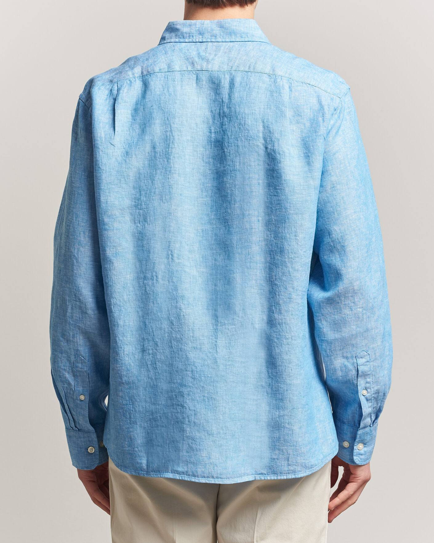 Herren | Hemden | Charles Tyrwhitt | Pure Linen Slim Fit Shirt Ocean Blue