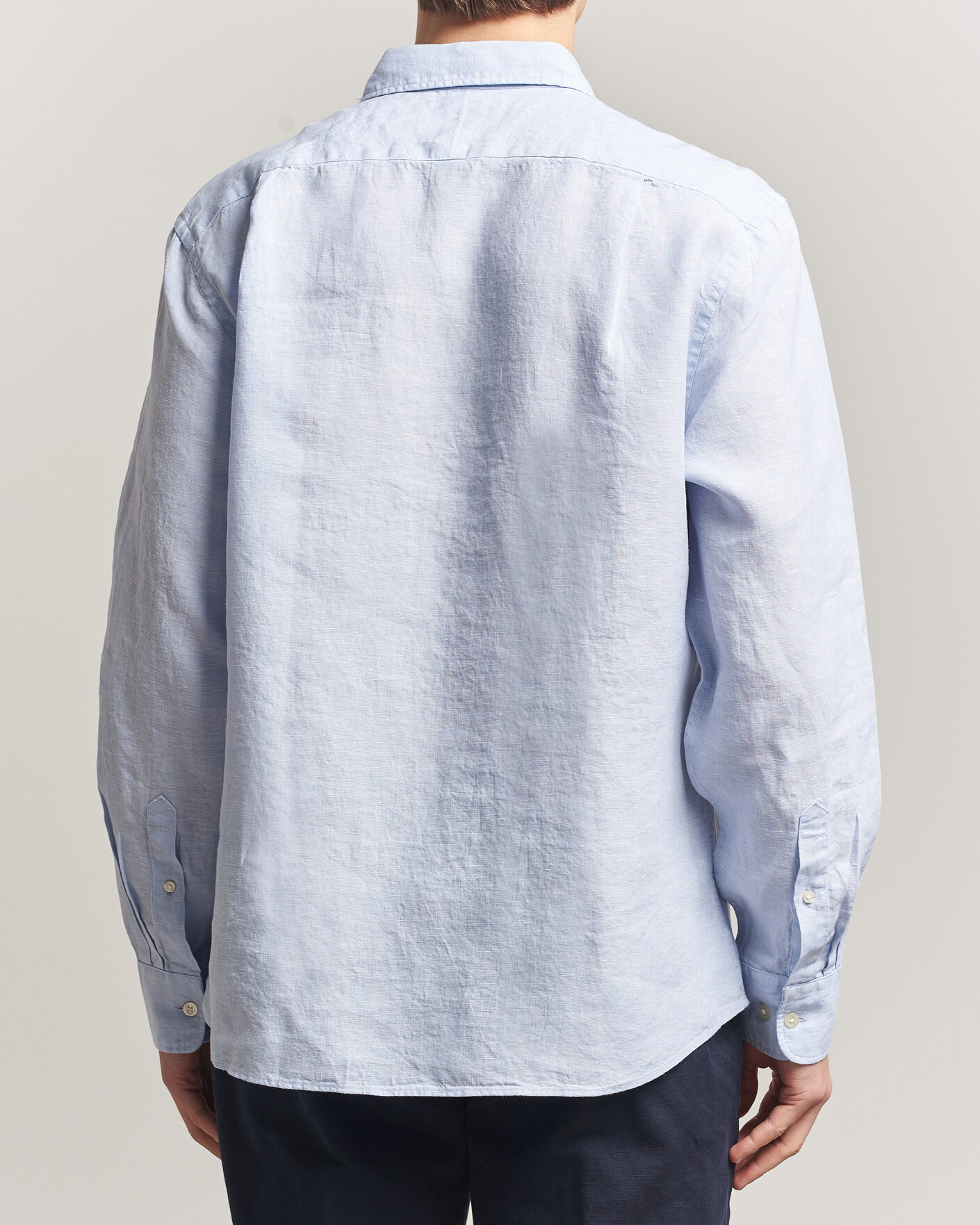 Herren | Hemden | Charles Tyrwhitt | Pure Linen Slim Fit Shirt Sky Blue