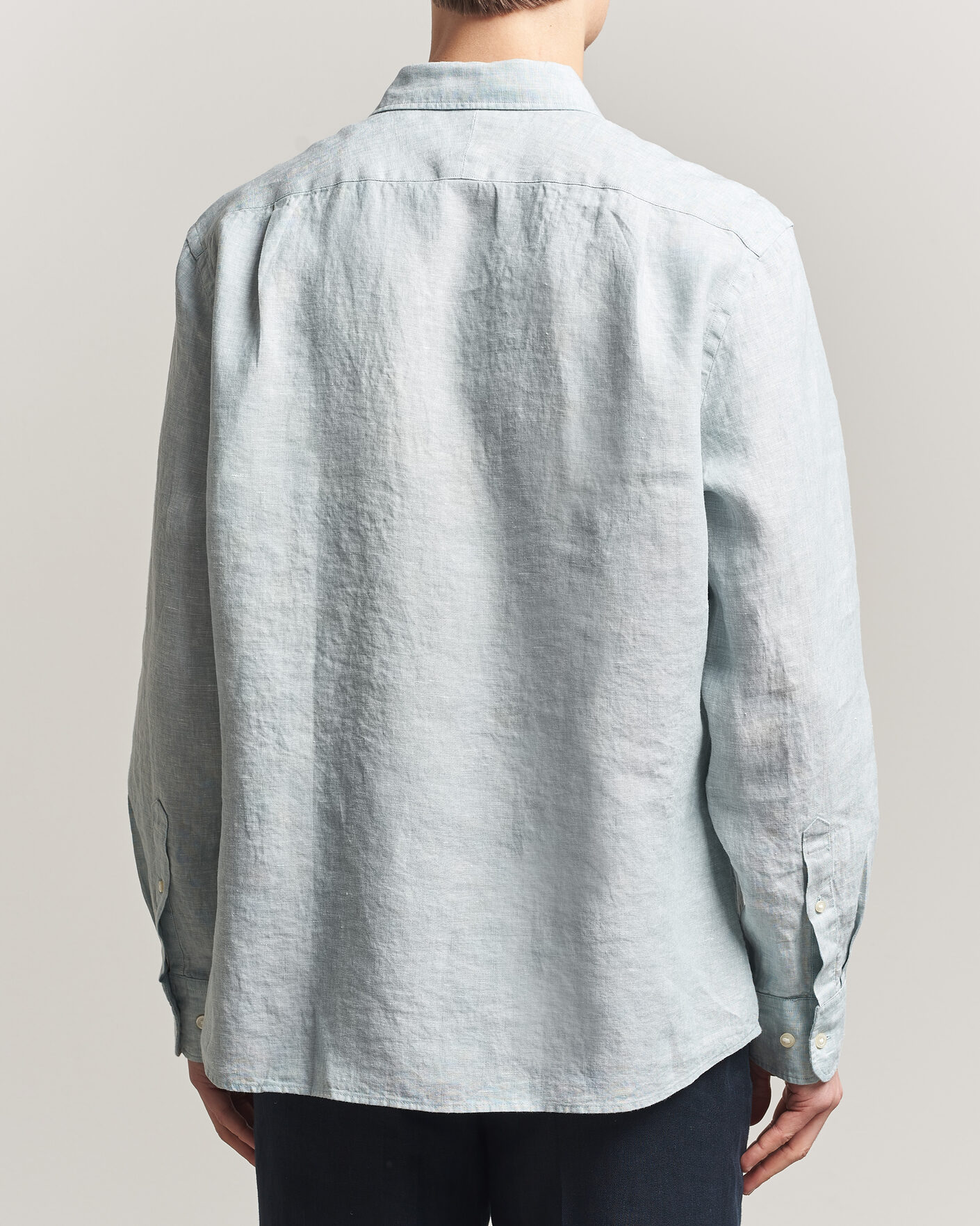 Herren | Hemden | Charles Tyrwhitt | Pure Linen Slim Fit Shirt Pale Teal Green