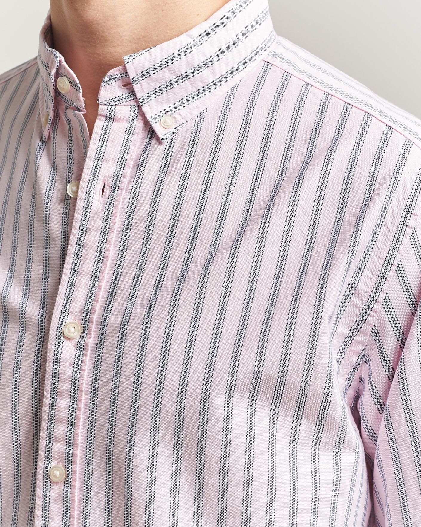 Herren | Hemden | Charles Tyrwhitt | Button Down Stretch Oxford Shirt Light Pink