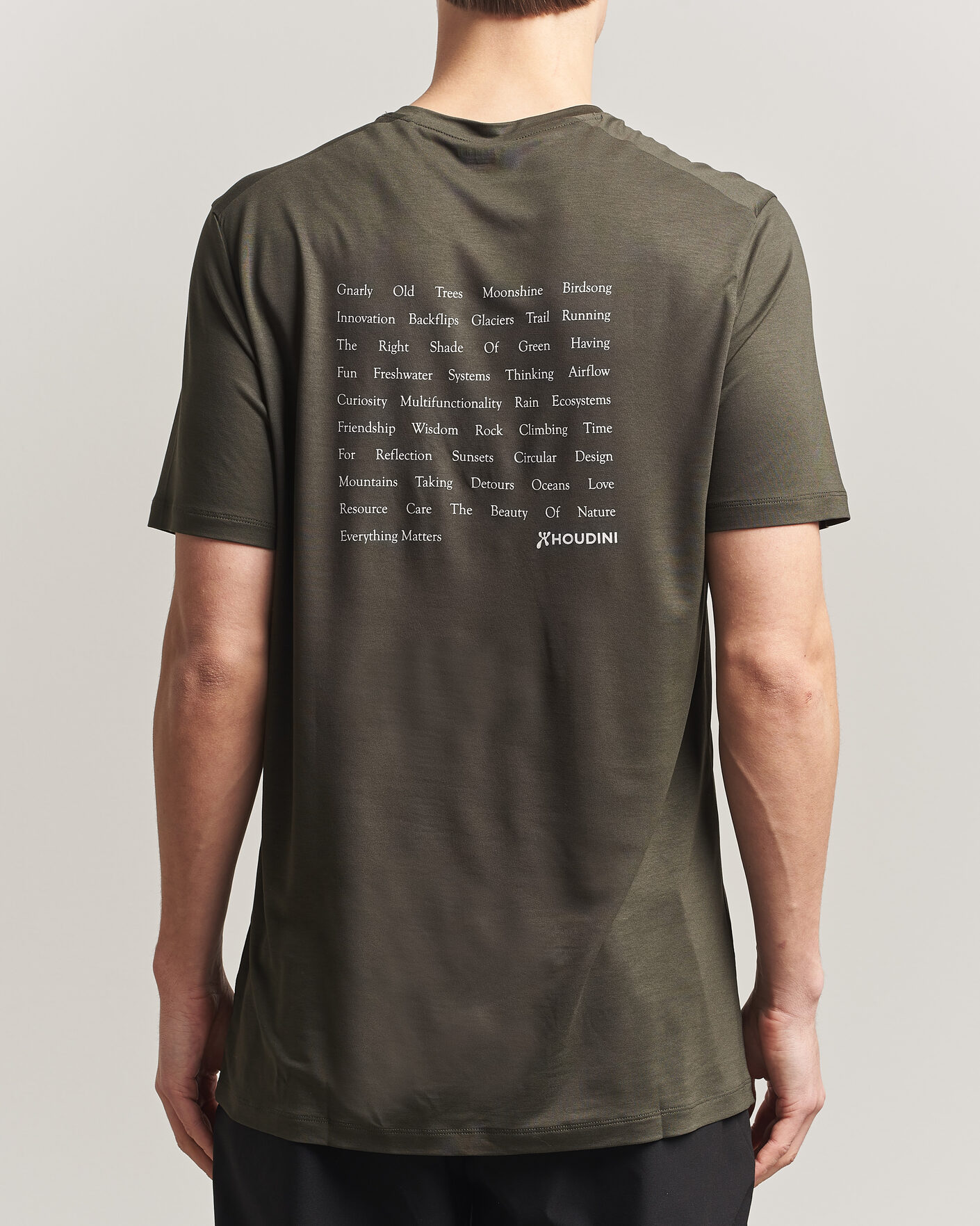 Herren | T-Shirts | Houdini | Tree Message T-Shirt Green Illusion