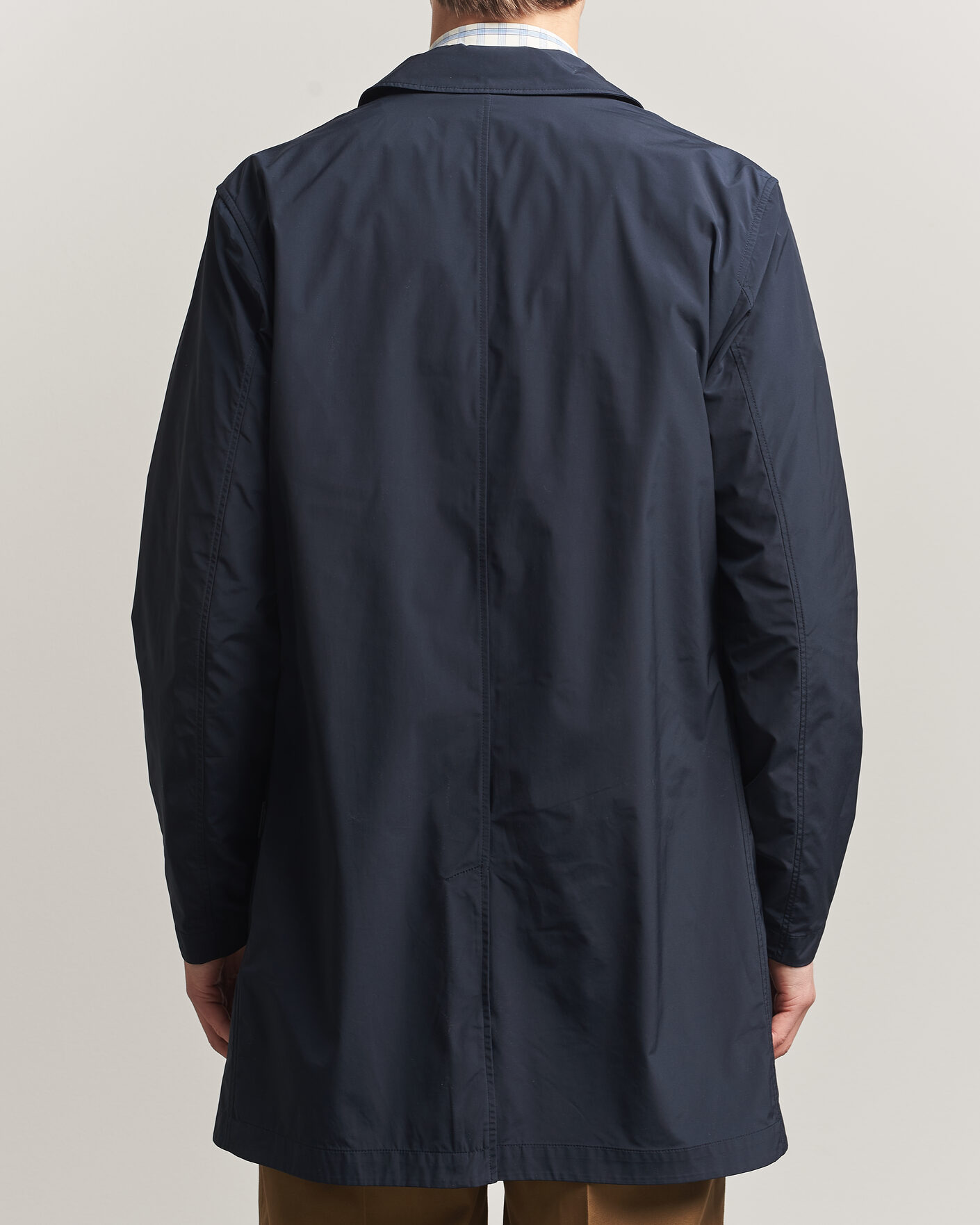 Herren | Jacken | Woolrich | Urban Nylon Water Repelent Carcoat Melton Blue
