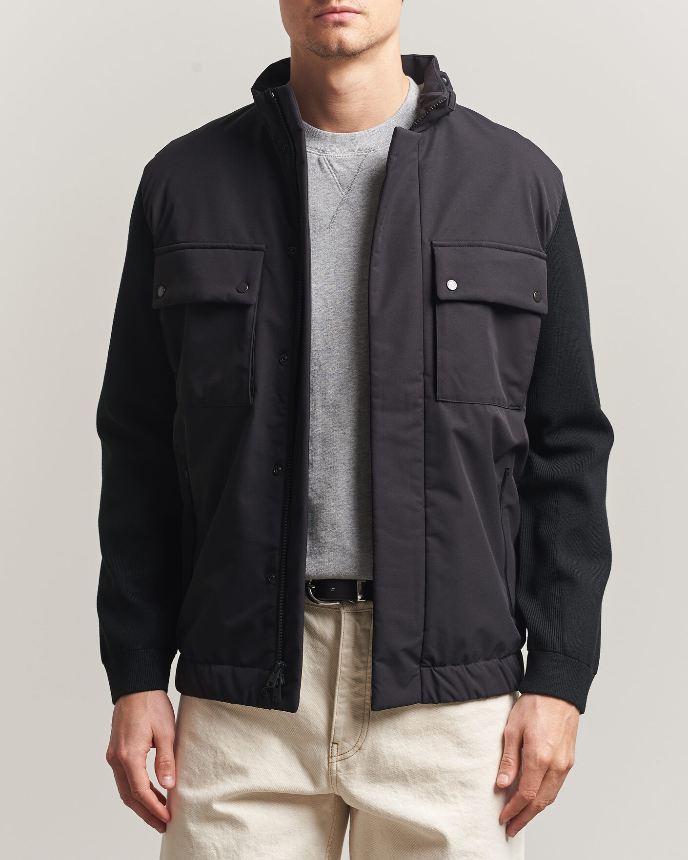 Herren | Jacken | Woolrich | Two Layers Hybrid Jacket Black