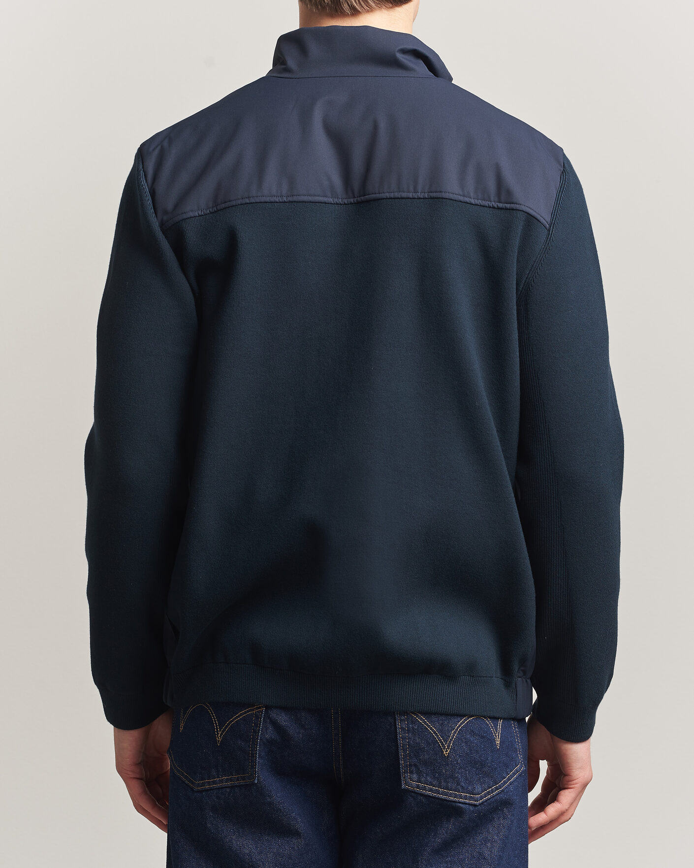 Herren | Jacken | Woolrich | Two Layers Hybrid Jacket Melton Blue