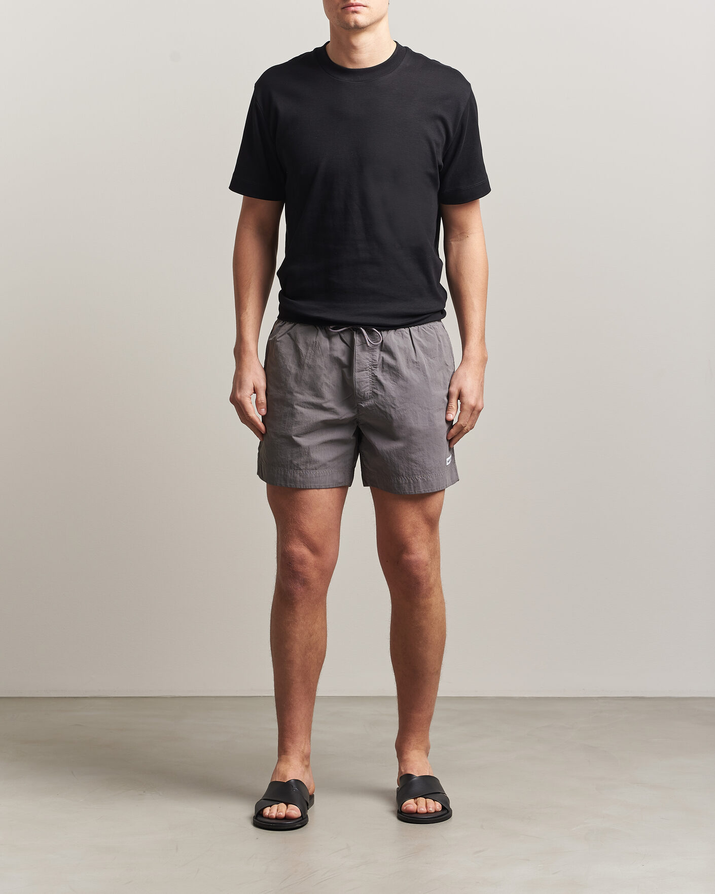 Herren | Badehosen | Woolrich | Solid Garment Dyed Swimshorts Chark
