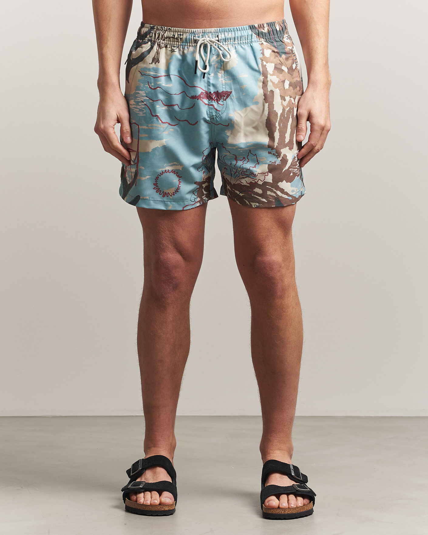 Herren | Badehosen | OAS | Printed Swimshorts Montara