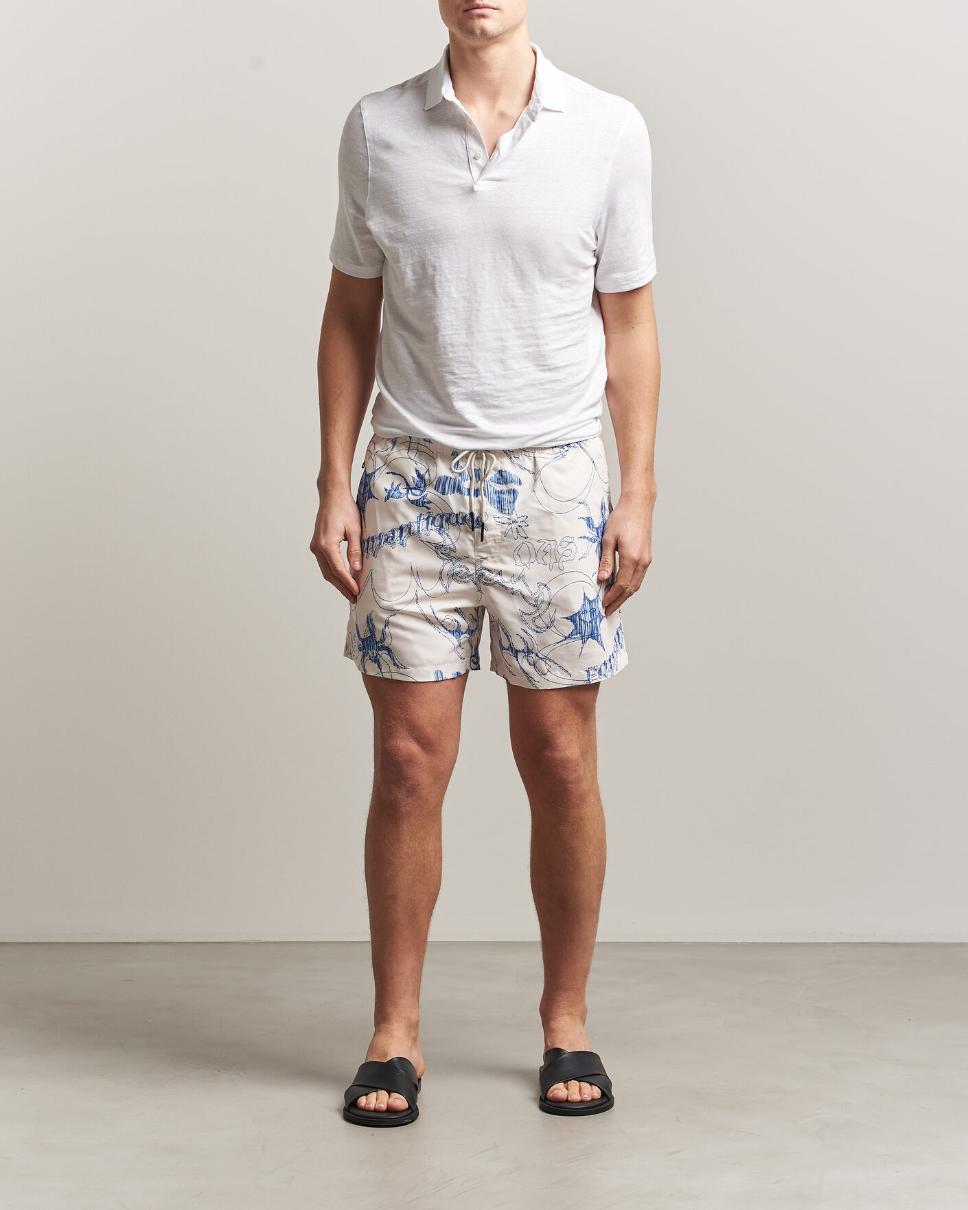 Herren | Badehosen | OAS | Printed Swimshorts Romantique