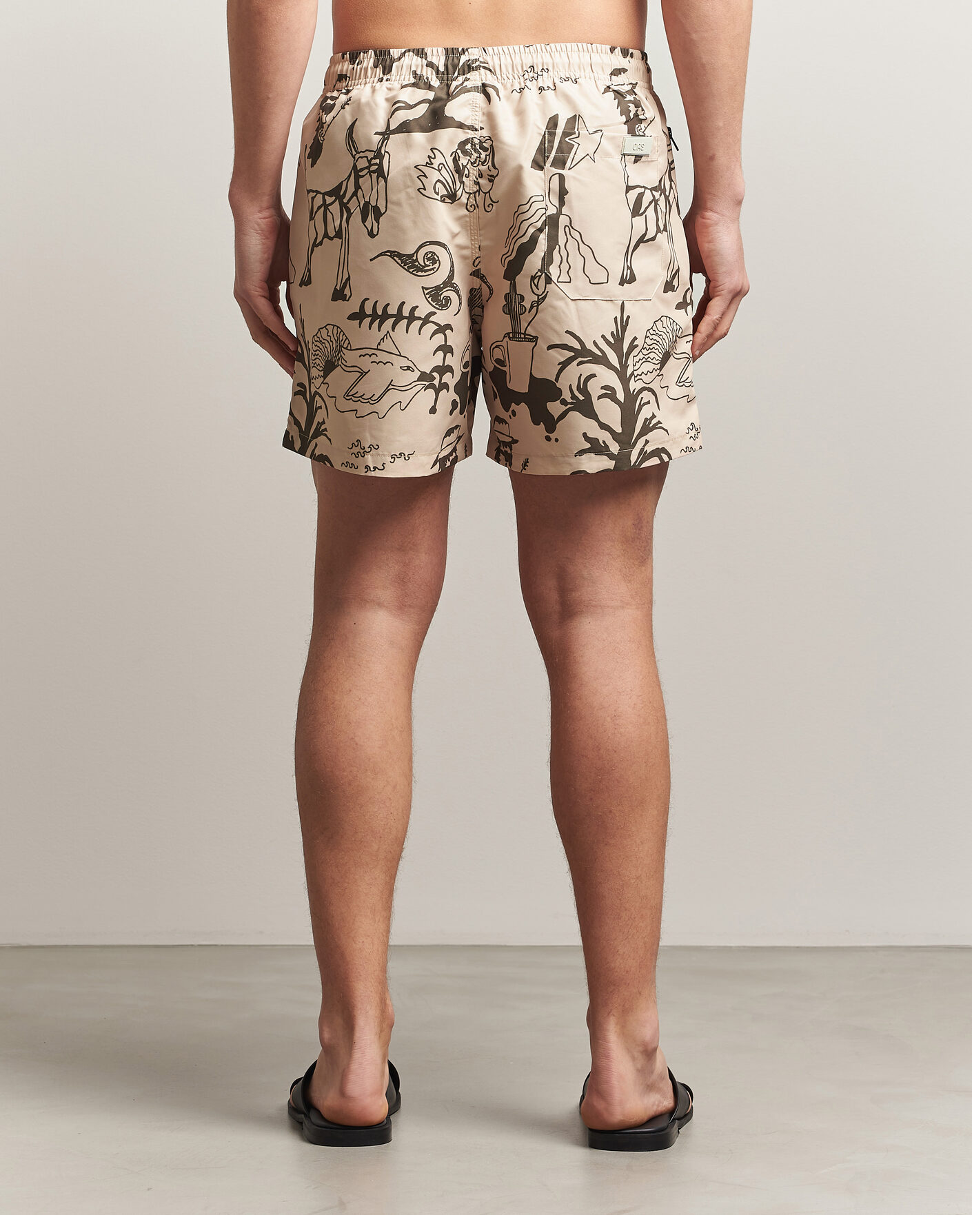 Herren | Badehosen | OAS | Printed Swimshorts Poplan