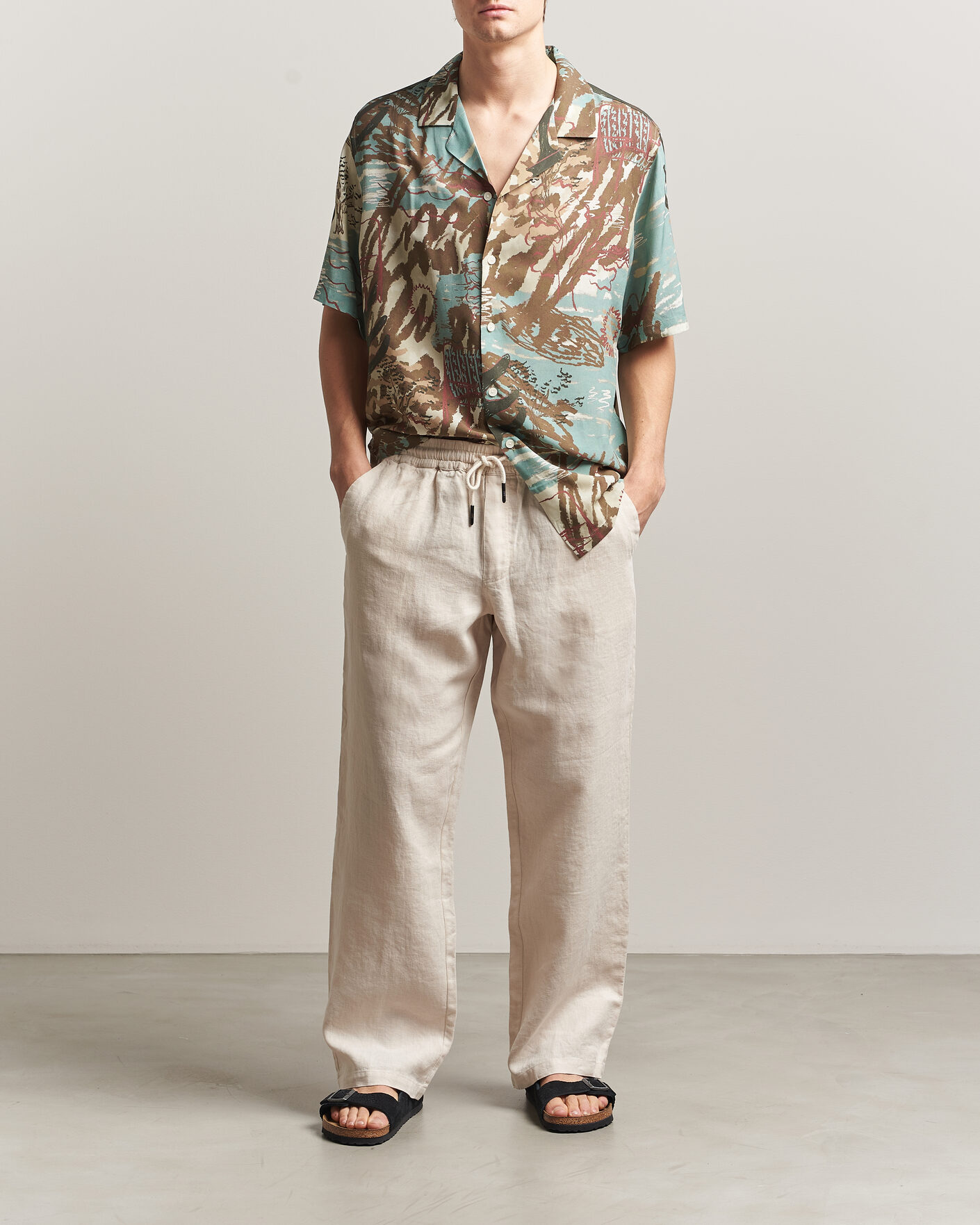 Herren | Hosen | OAS | Nino Linen Pants Beige