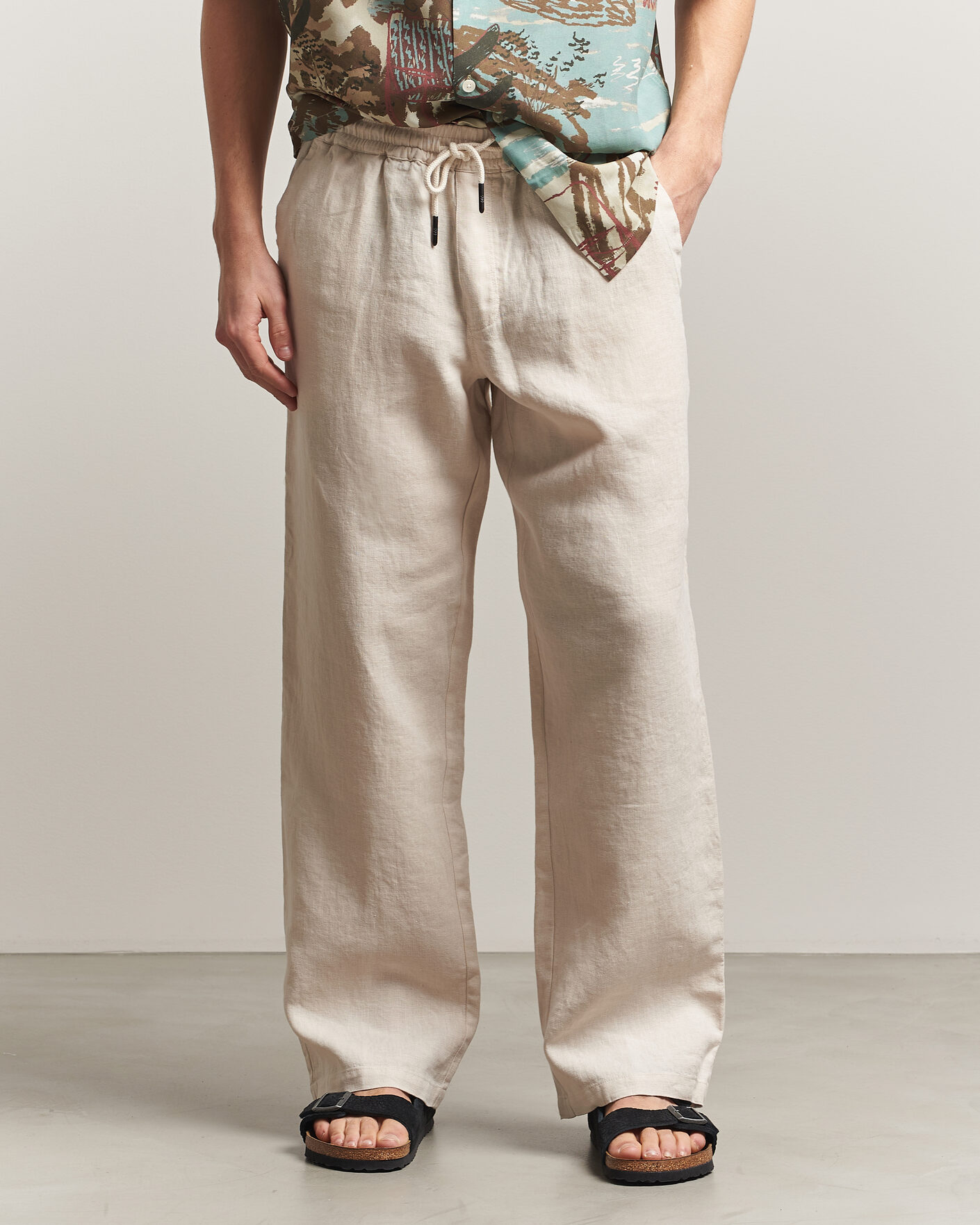 Herren | Hosen | OAS | Nino Linen Pants Beige
