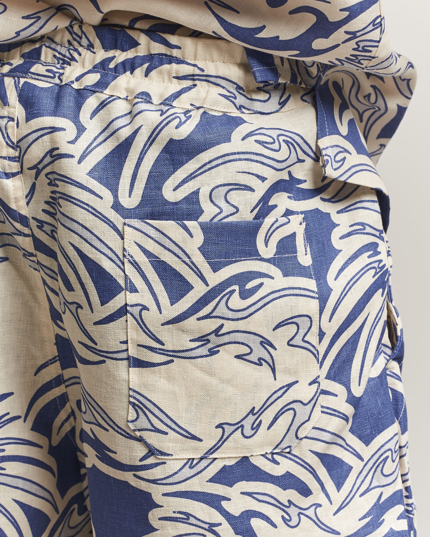 Herren | Shorts | OAS | Porto Linen Shorts Rogue Blue