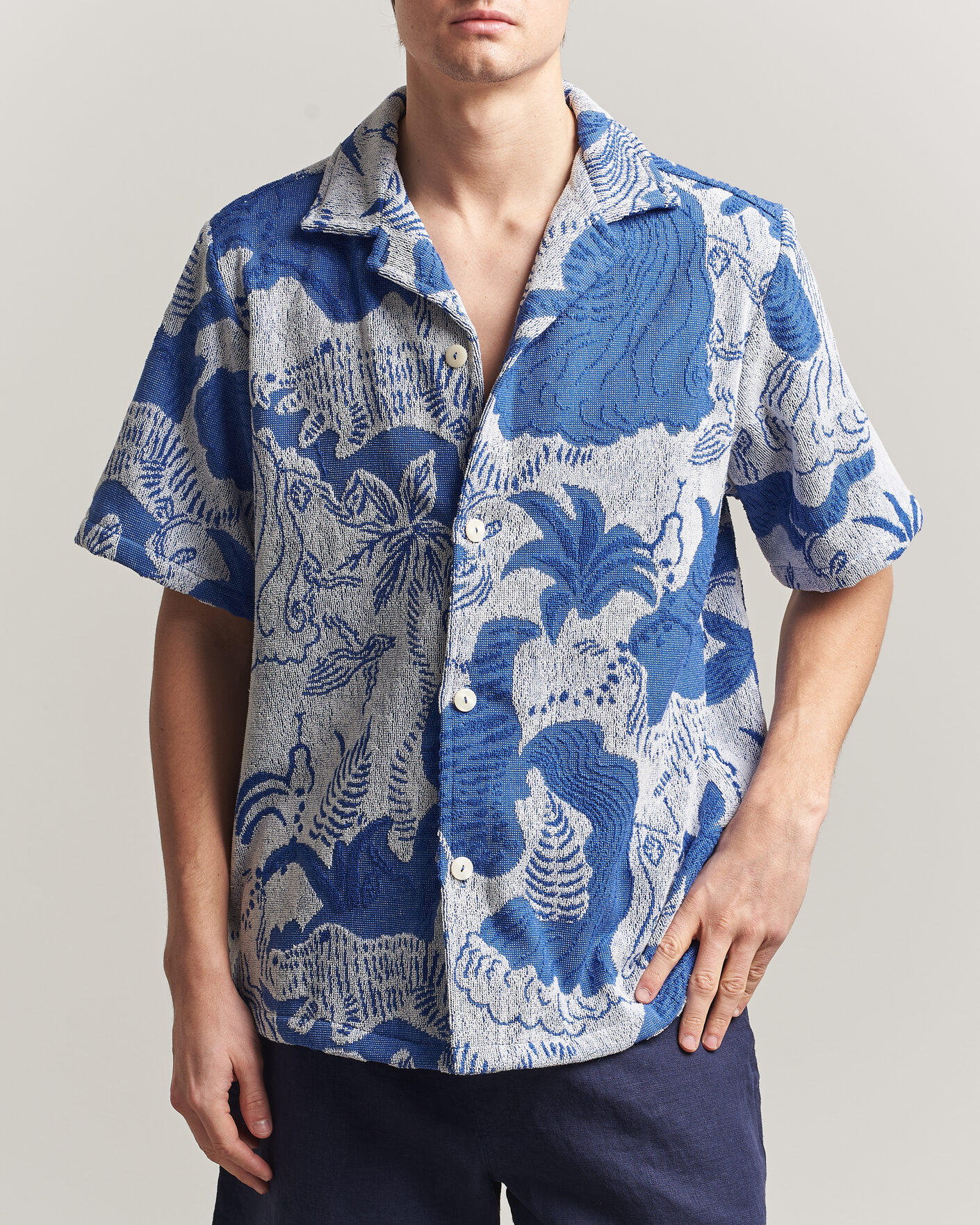 Herren | Hemden | OAS | Cuba Short Sleeve Shirt Mystea