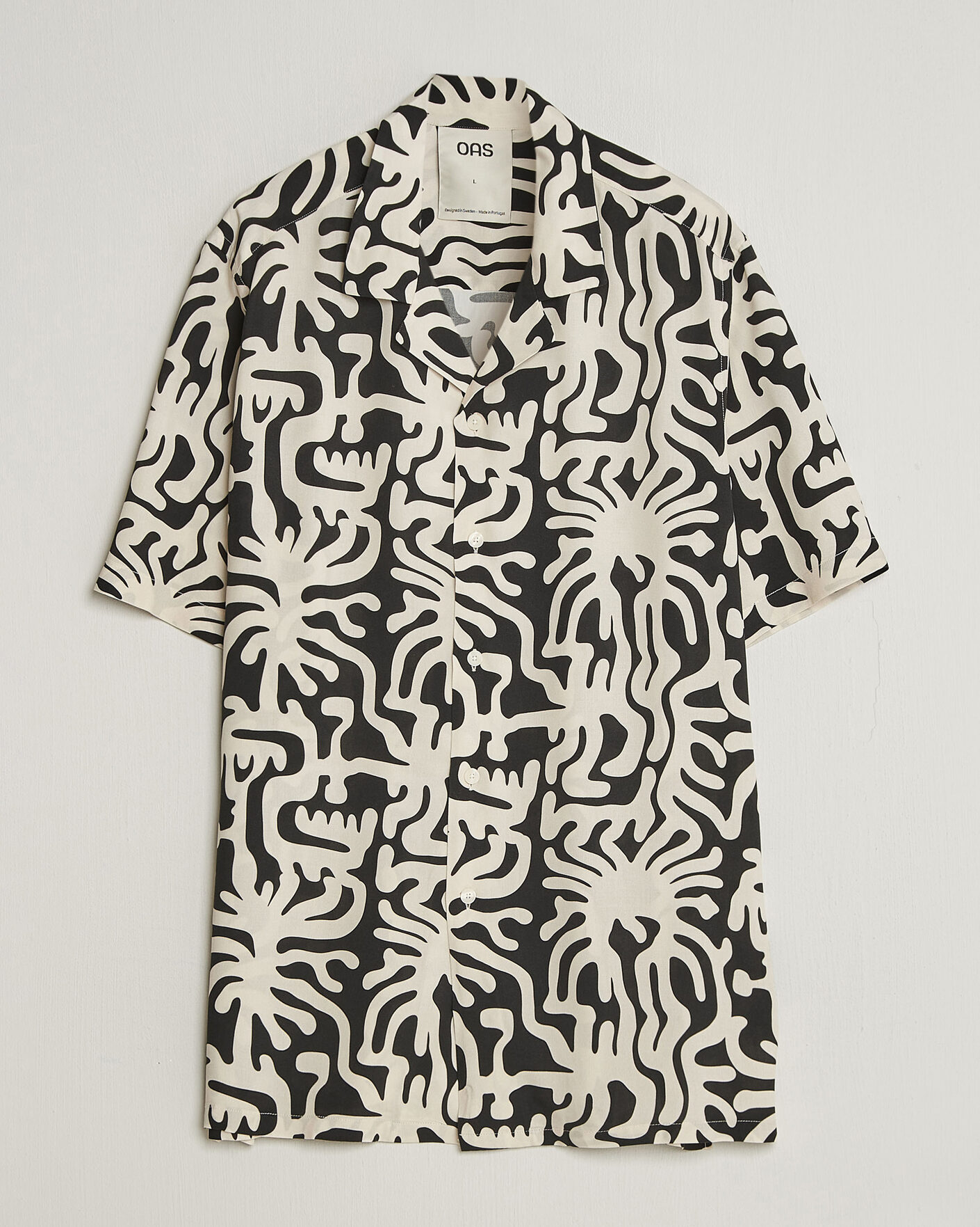 Herren | Hemden | OAS | Rocco Viscose Short Sleeve Shirt Loefy