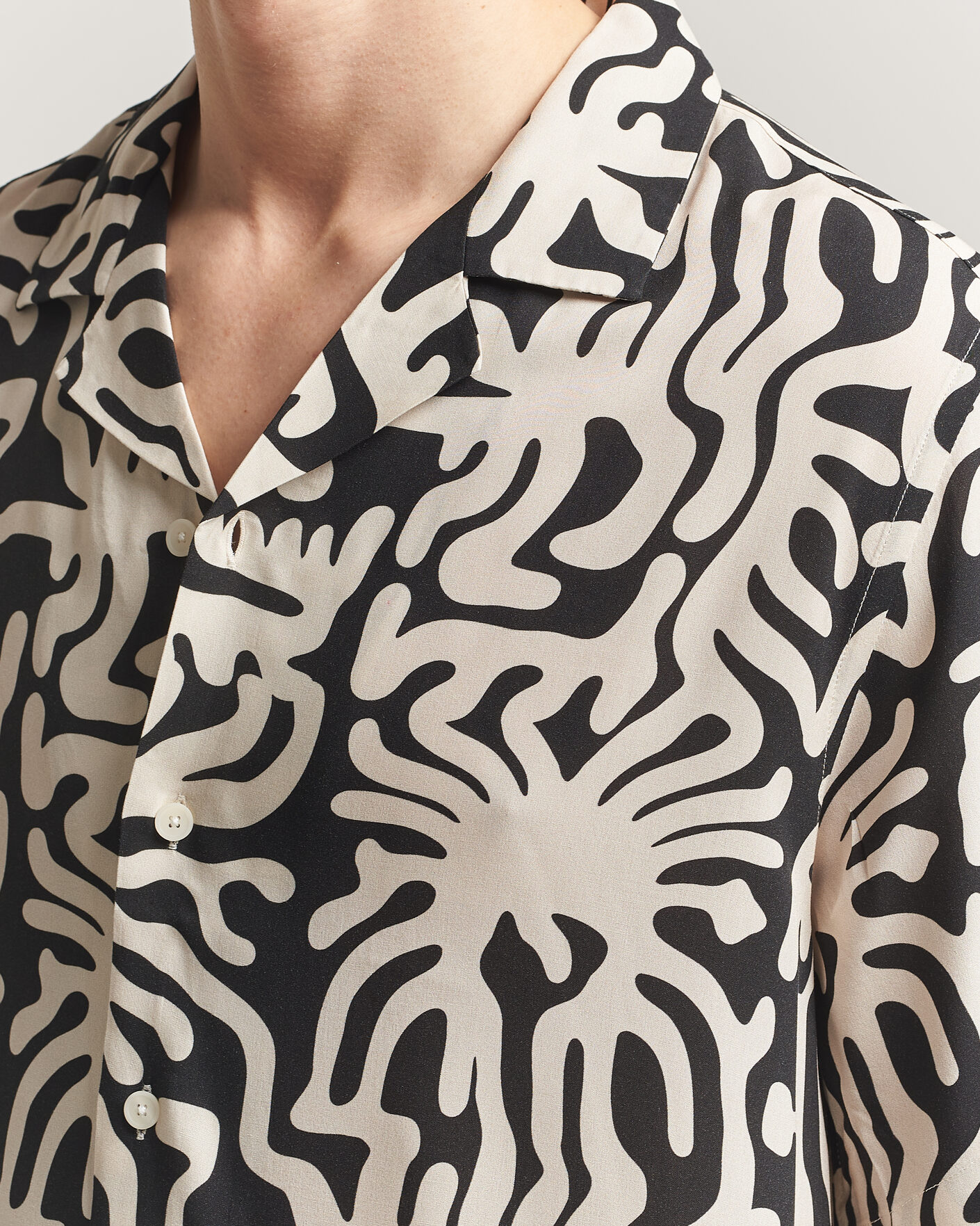 Herren | Hemden | OAS | Rocco Viscose Short Sleeve Shirt Loefy