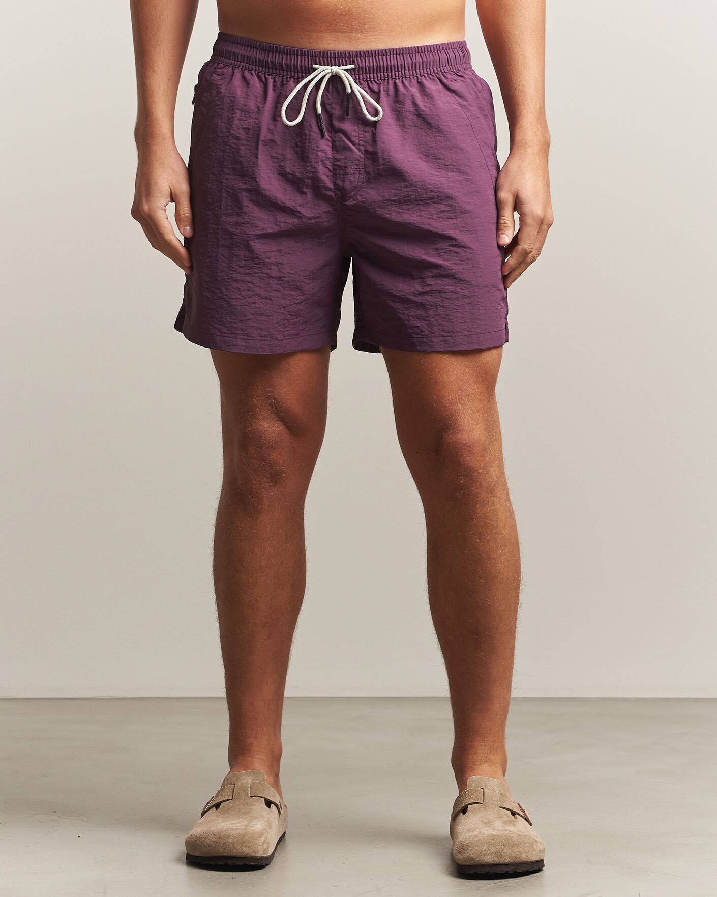Herren | Badehosen | OAS | Plain Swimshorts Plum