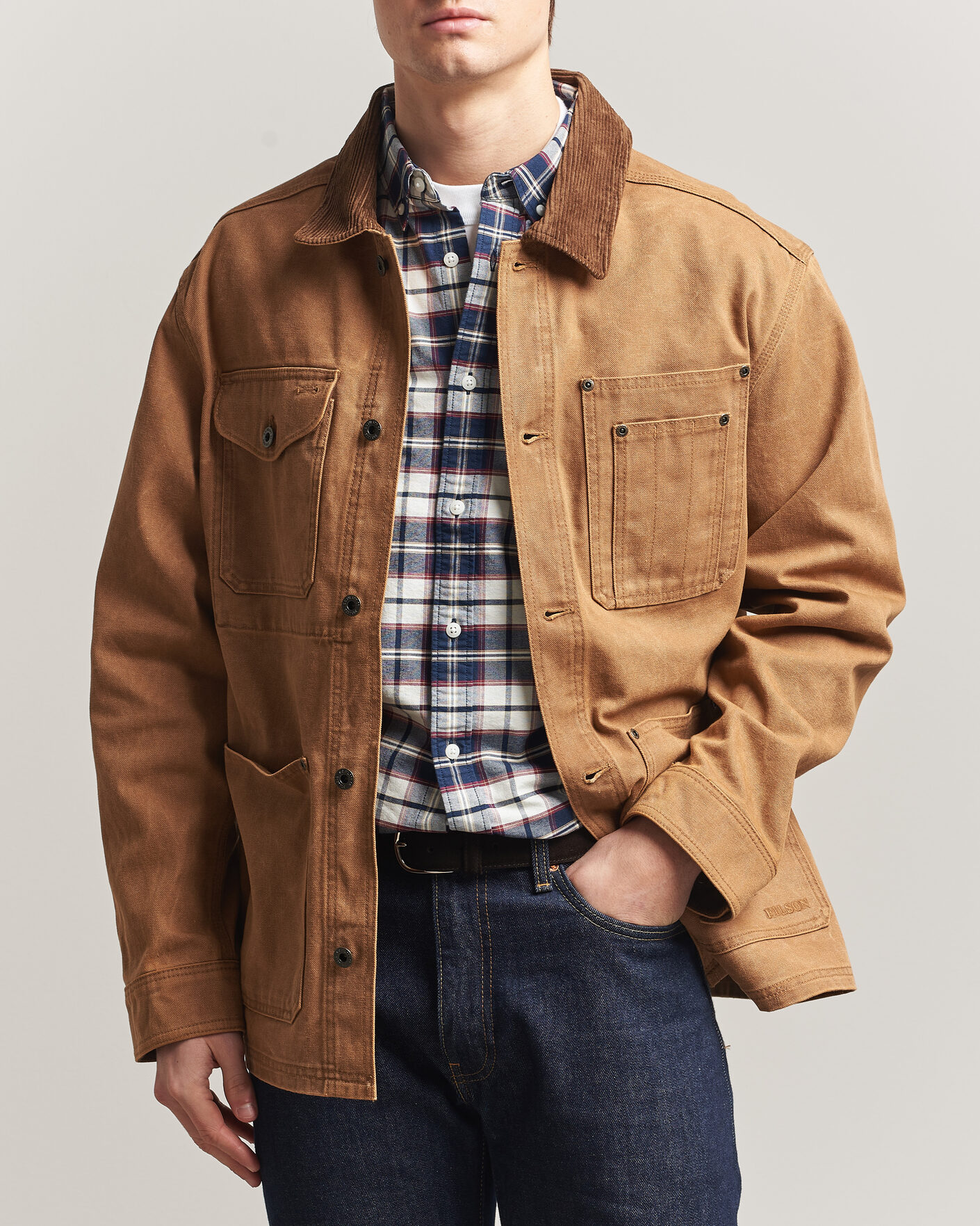 Herren | Jacken | Filson | Rustic Canvas Barn Coat Whiskey