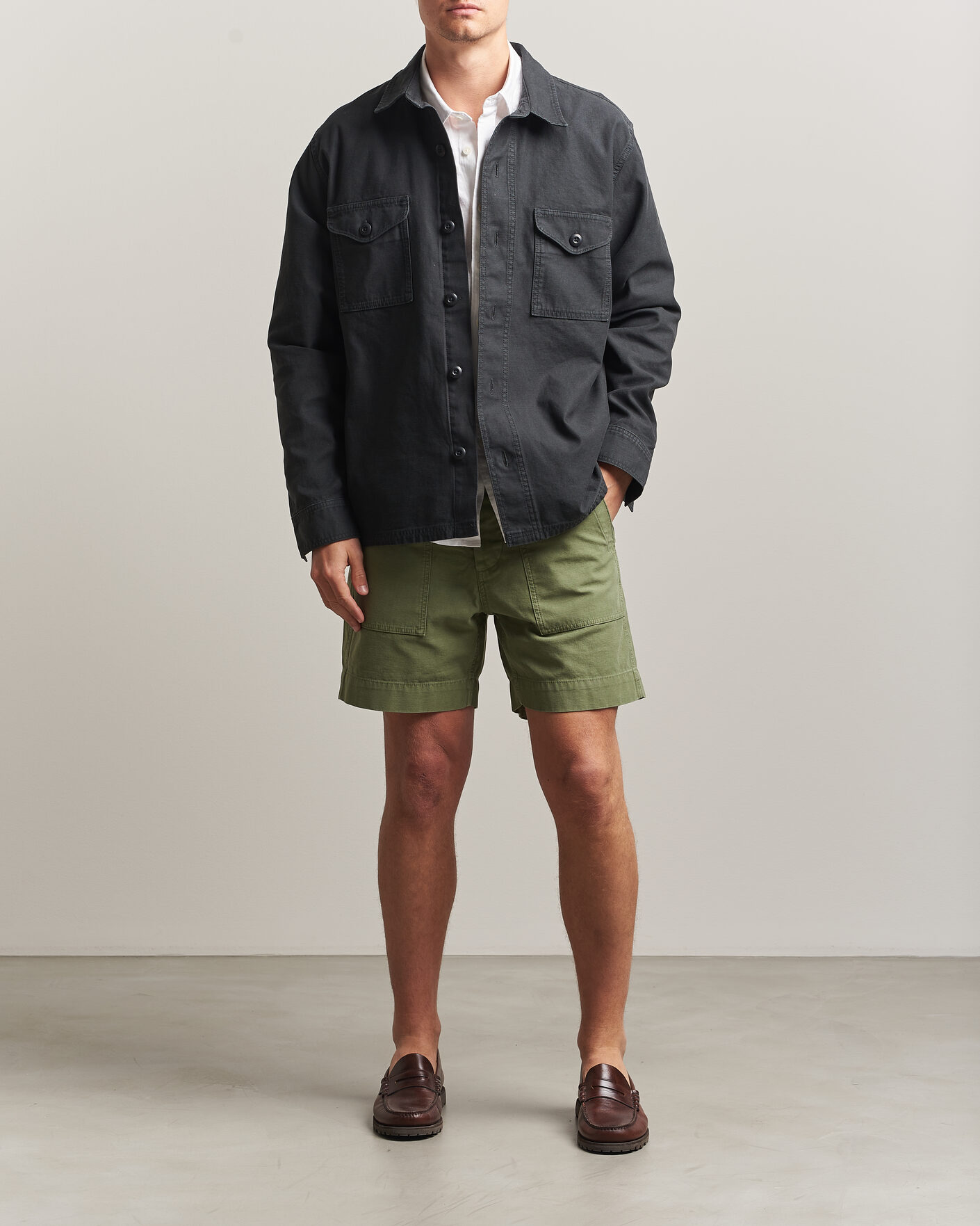 Herren | Shorts | Filson | Field Cargo Shorts Washed Fatigue Green