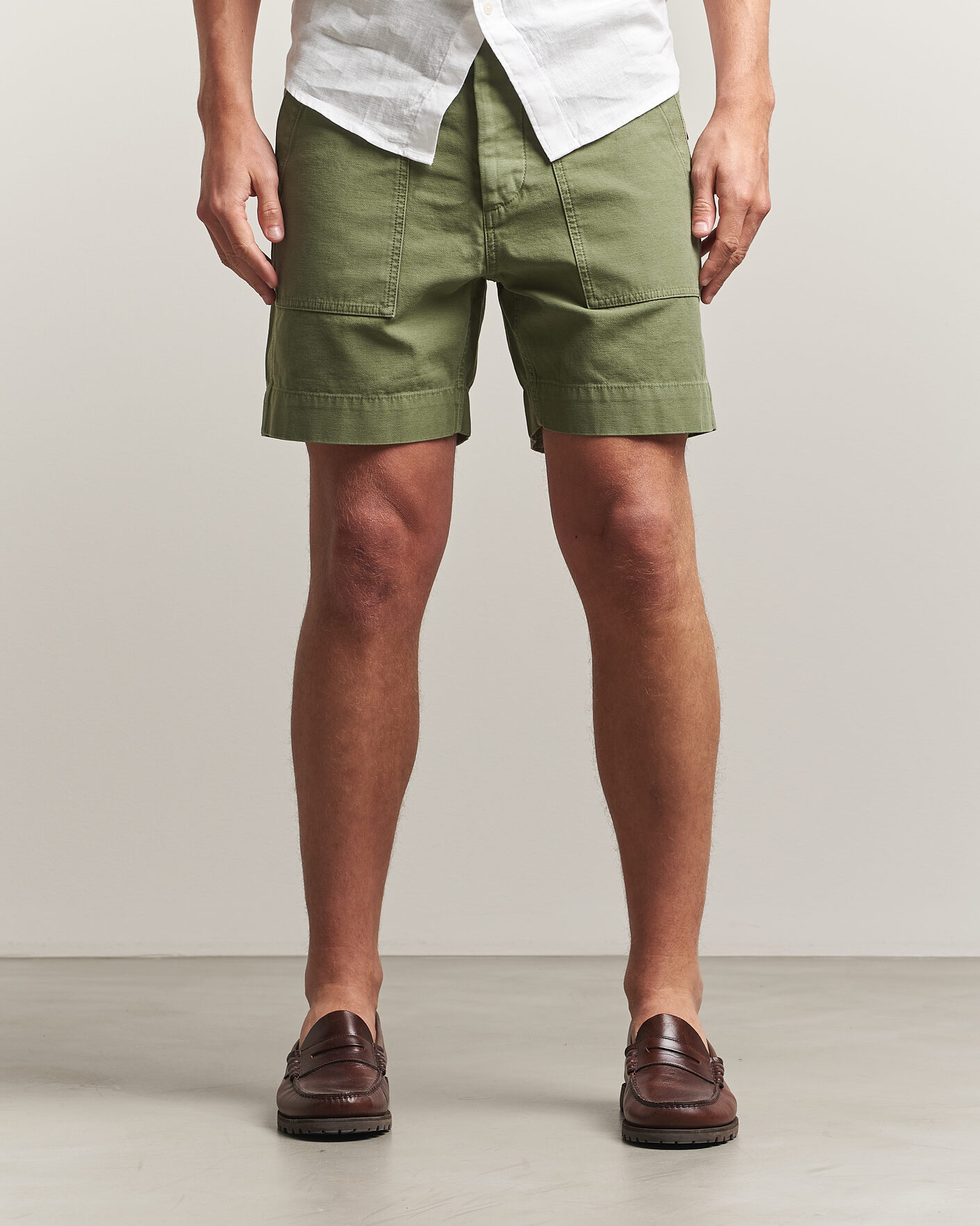 Herren | Shorts | Filson | Field Cargo Shorts Washed Fatigue Green