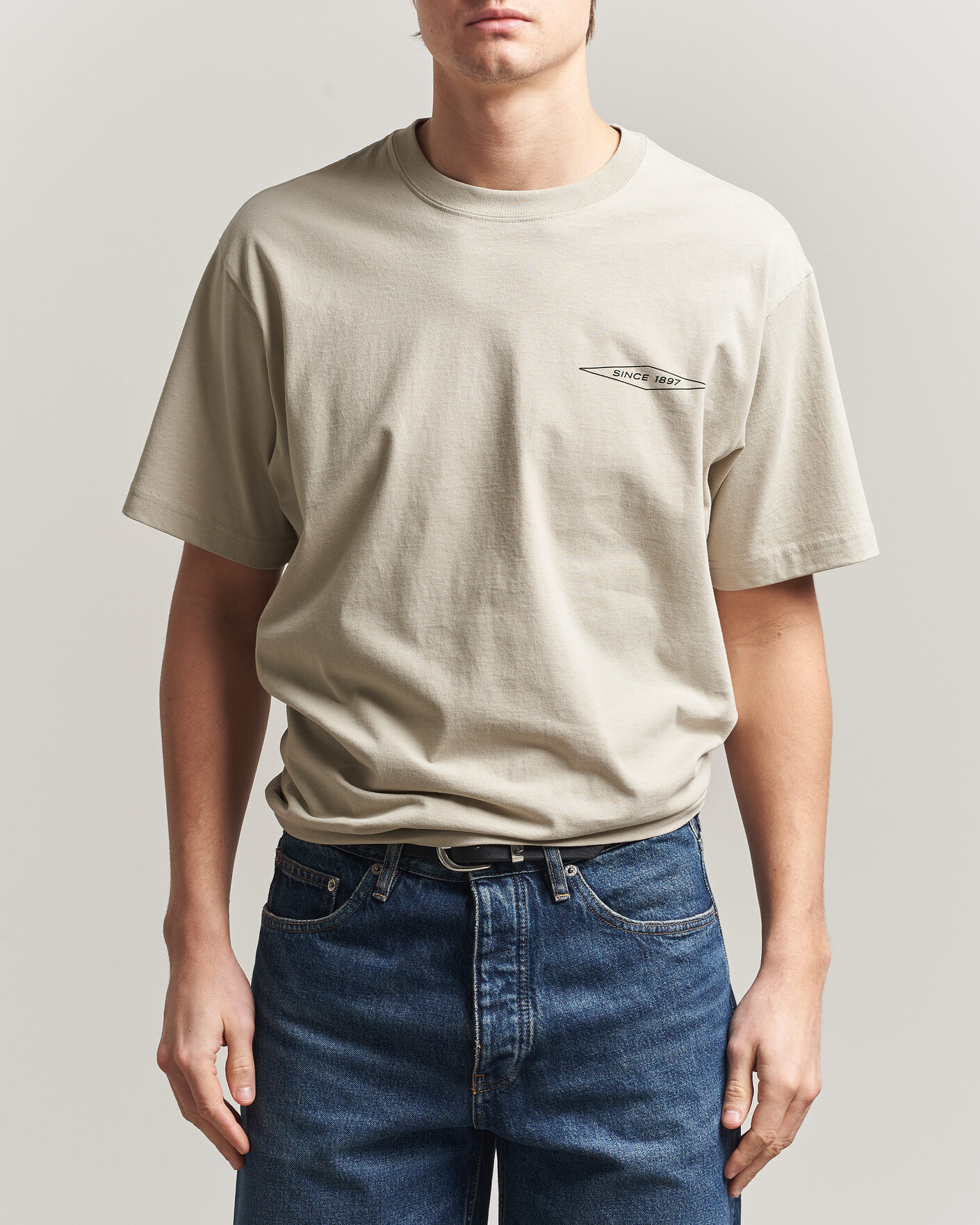 Herren | T-Shirts | Filson | Diamond Graphic T-Shirt Sky Grey