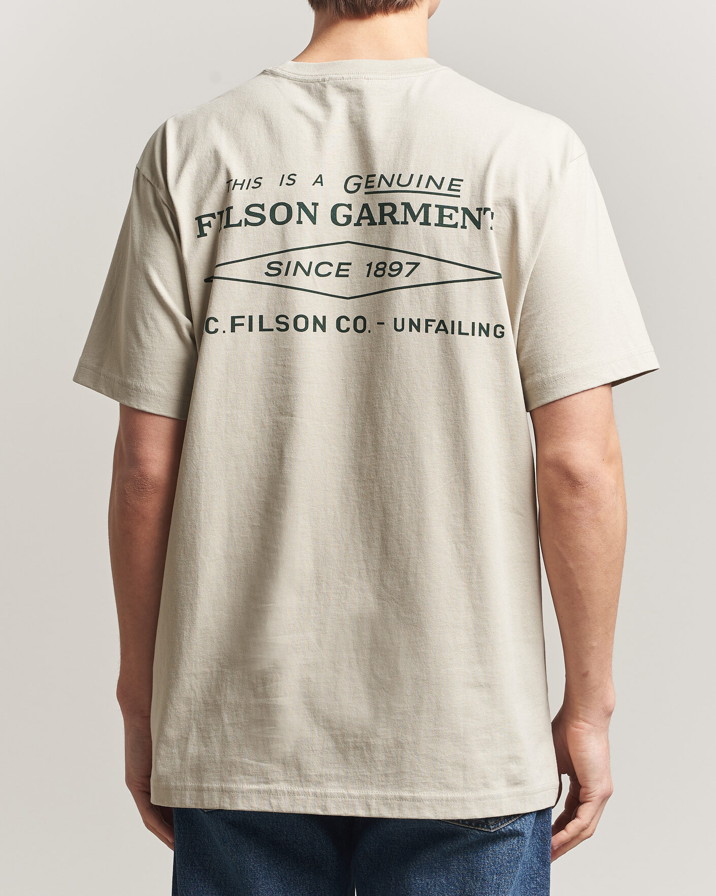 Herren | T-Shirts | Filson | Diamond Graphic T-Shirt Sky Grey