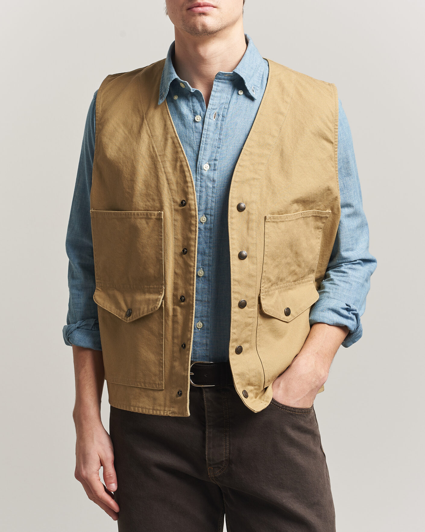 Herren | Westen | Filson | Dry Tin Vest Tan