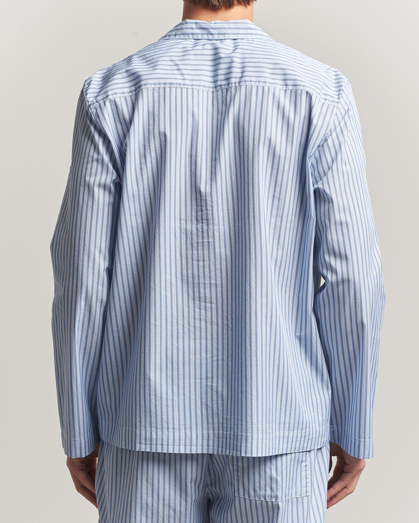 Herren | Schlafanzüge & Bademäntel | Tekla | Fine Twill Pyjama Shirt Cooper Stripes