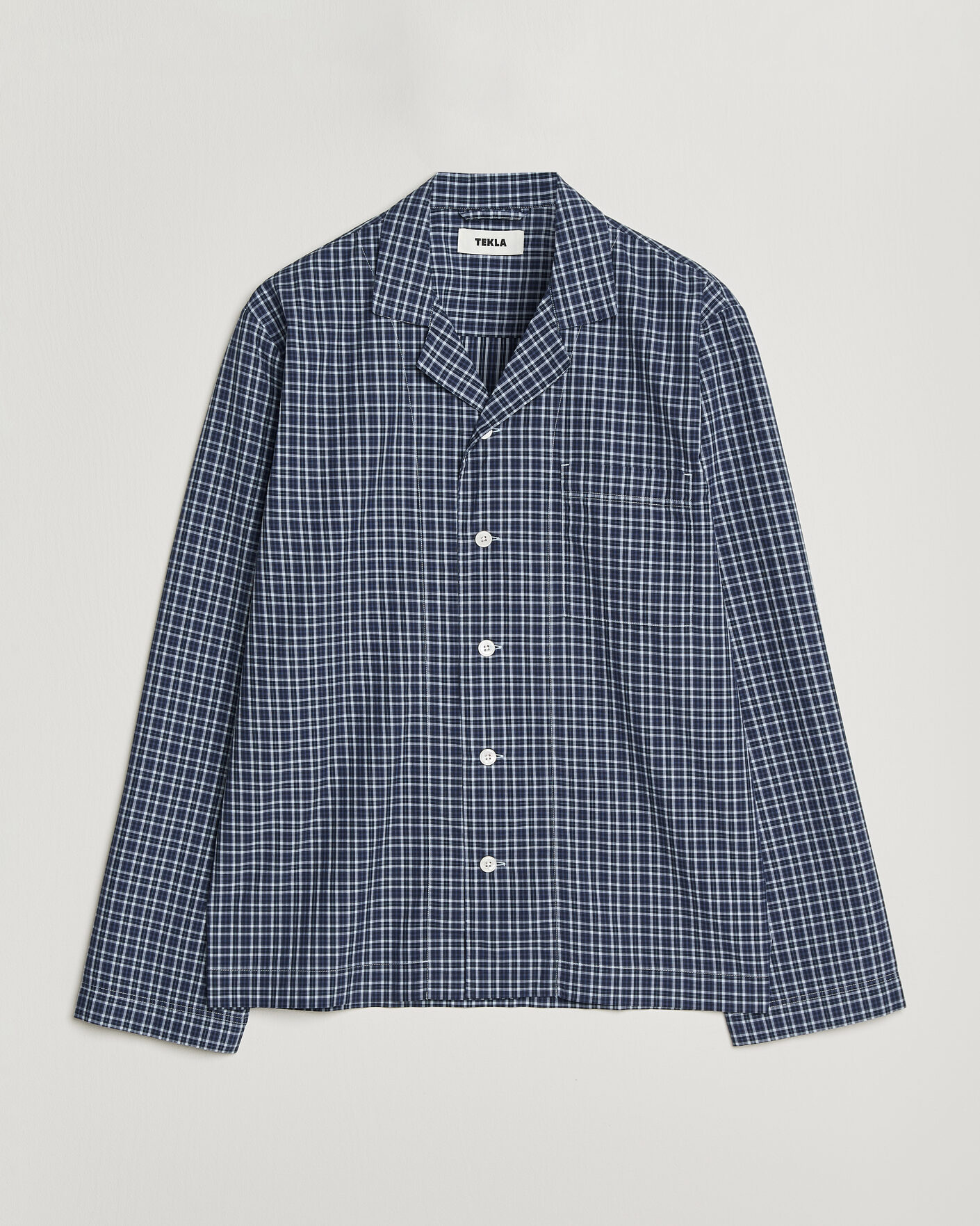 Herren | Schlafanzüge & Bademäntel | Tekla | Fine Twill Pyjama Shirt Lanegan Checks