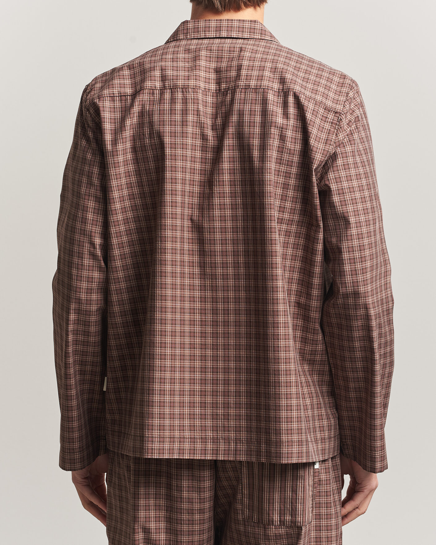 Herren | Schlafanzüge & Bademäntel | Tekla | Fine Twill Pyjama Shirt Serra Checks
