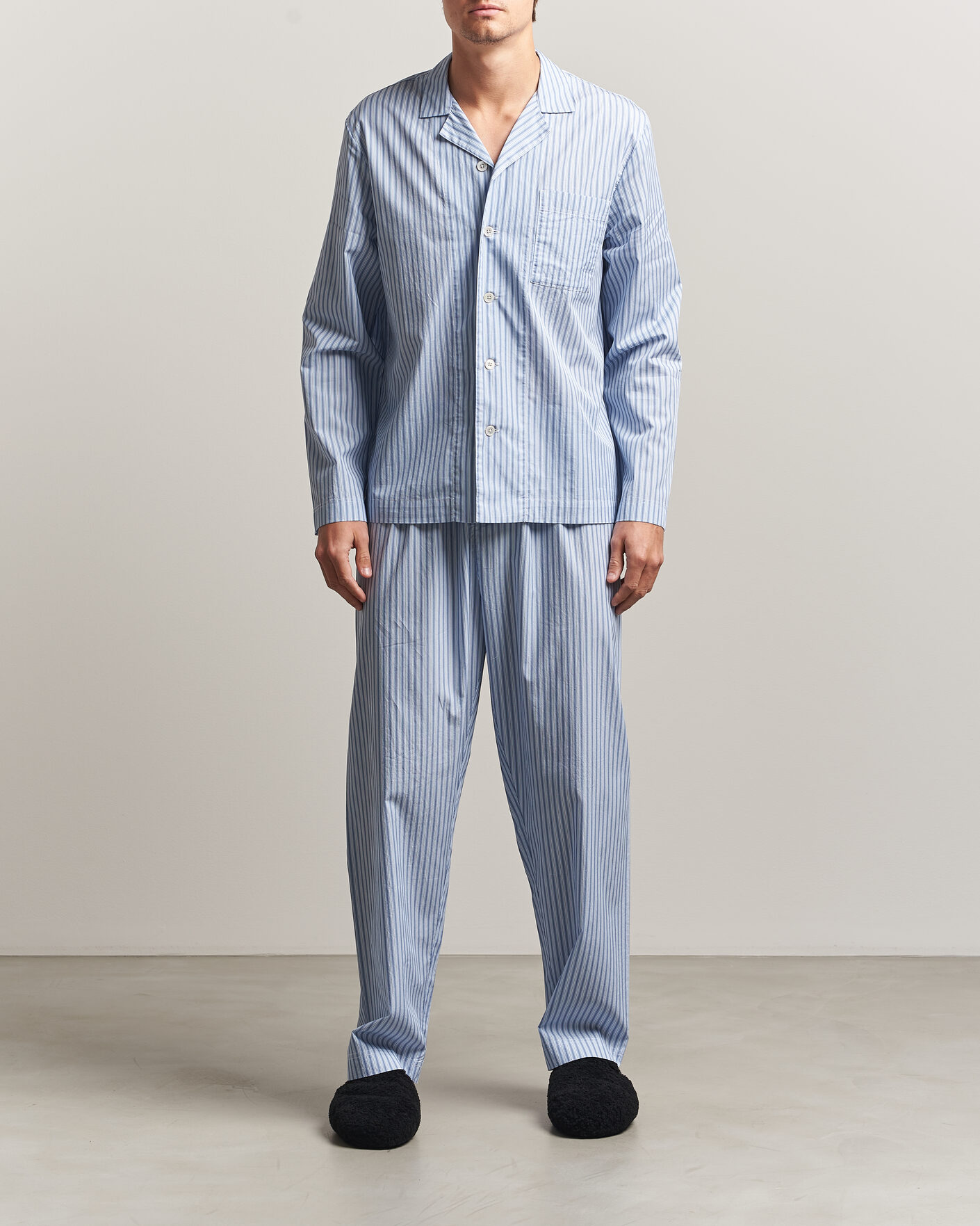 Herren | Schlafanzüge & Bademäntel | Tekla | Fine Twill Pyjama Pants Cooper Stripes