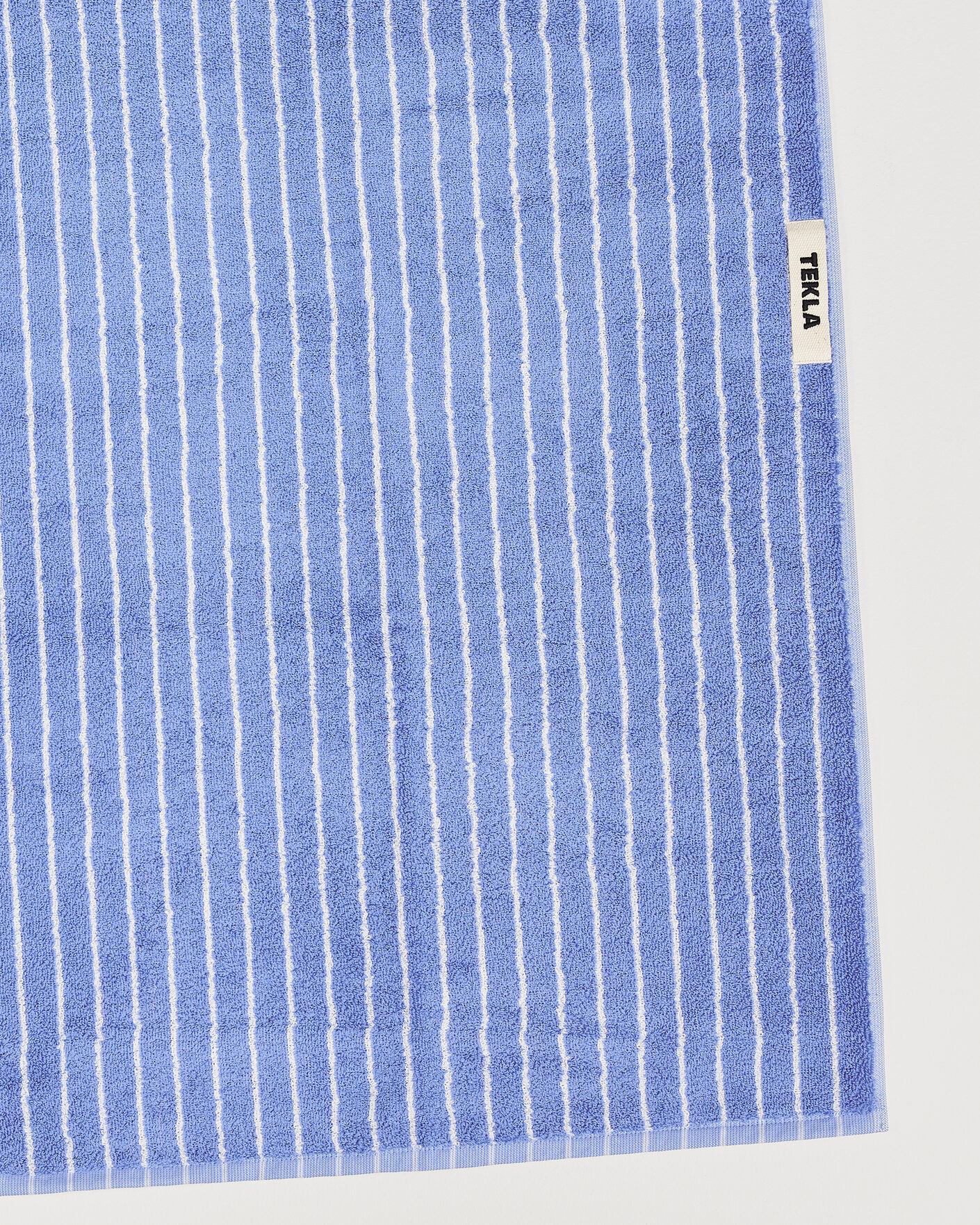 Herren | Textilien | Tekla | Organic Terry Hand Towel Clear Blue Stripes
