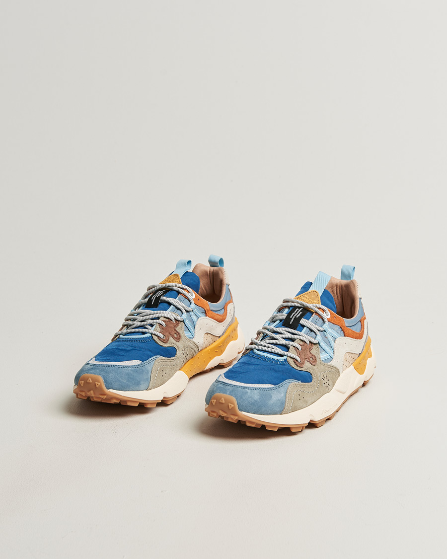 Herren | Sneaker | Flower Mountain | Yamano 3 Suede/Nylon Sneaker Blue Mix