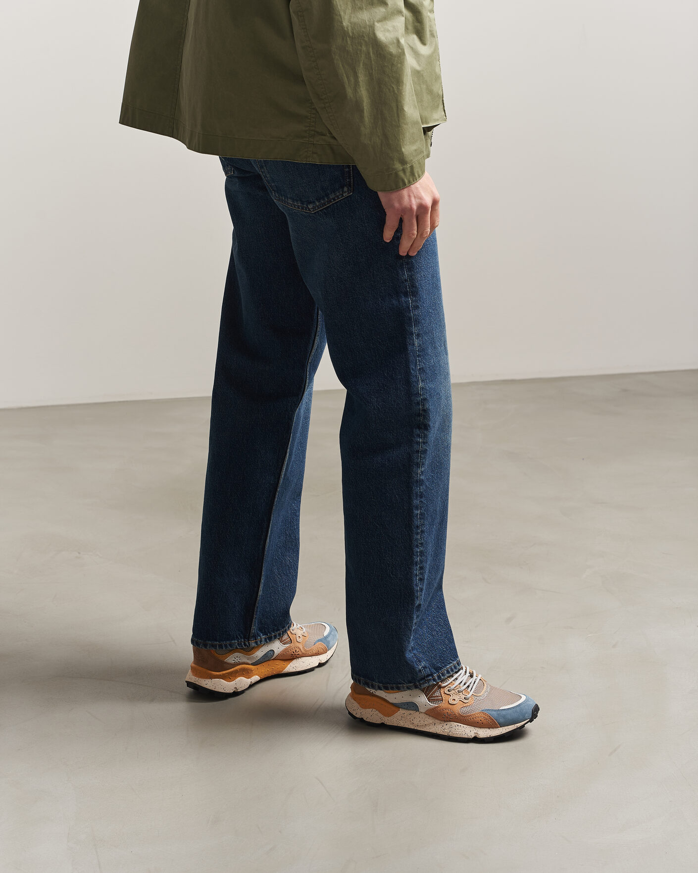 Herren | Sneaker | Flower Mountain | Yamano 3 Suede/Nylon Mesh Sneaker Grey Multi