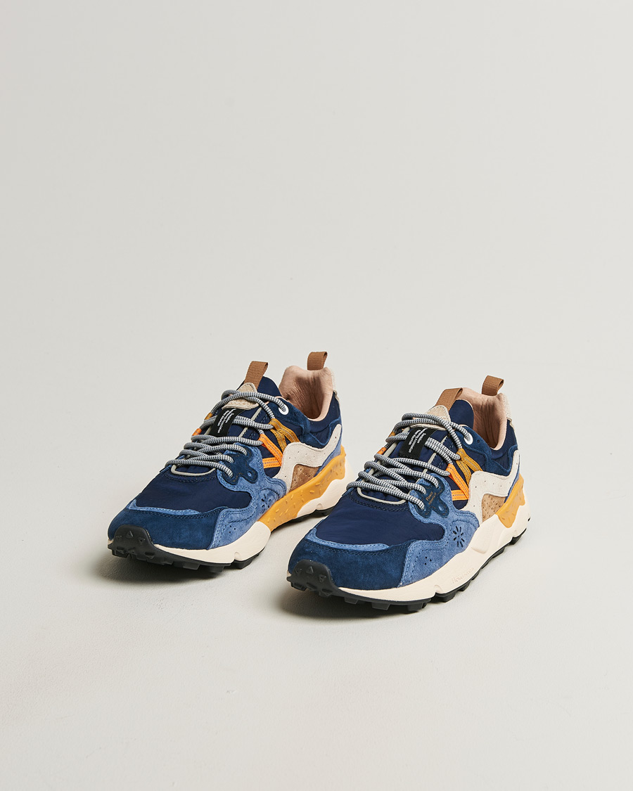 Herren | Sneaker | Flower Mountain | Yamano 3 Suede/Nylon Sneaker Dark Blue