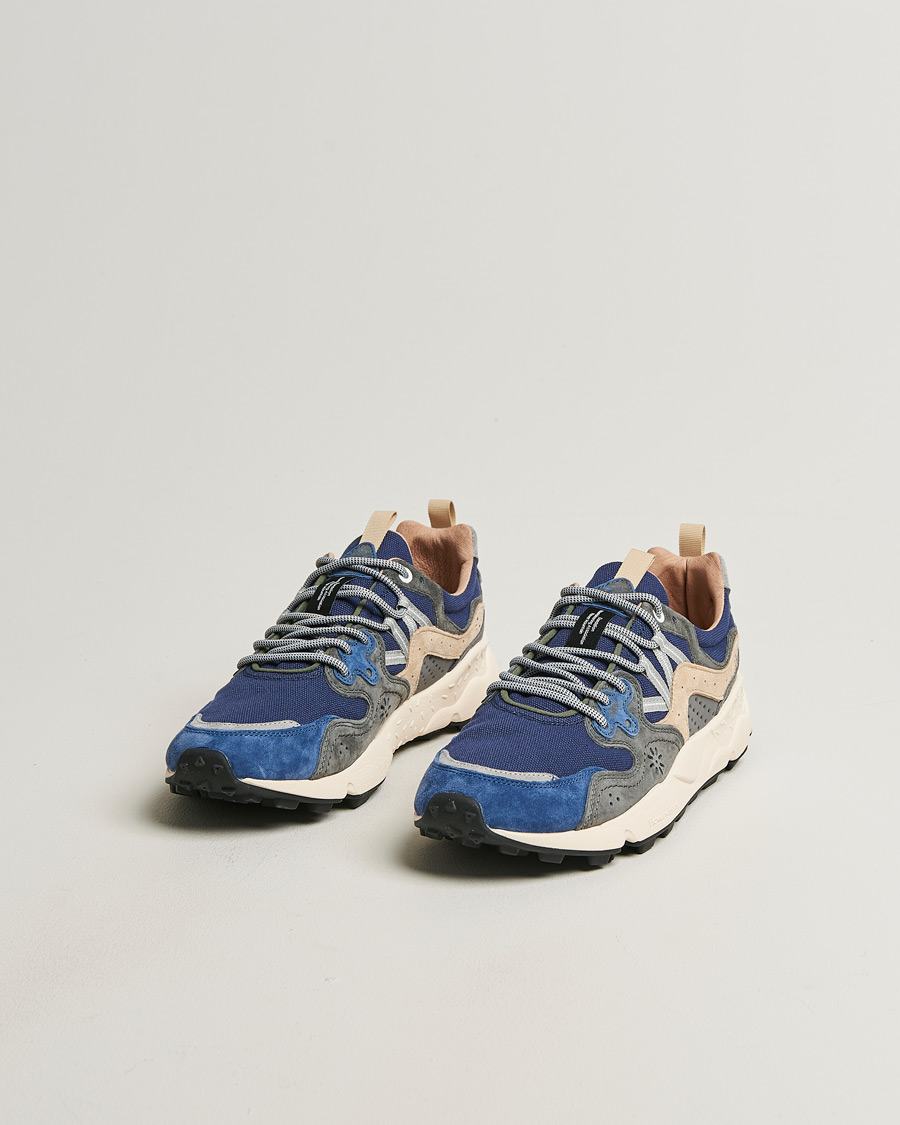 Herren | Sneaker | Flower Mountain | Yamano 3 Suede/Canvas Sneaker Blue/Grey