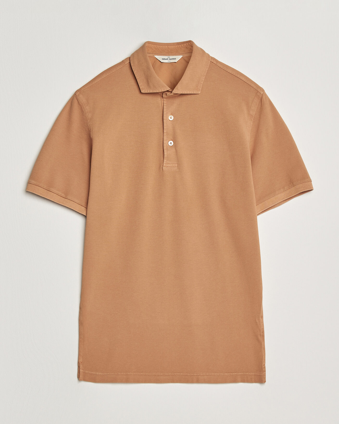 Herren | Poloshirts | Gran Sasso | Washed Polo Apricot Orange