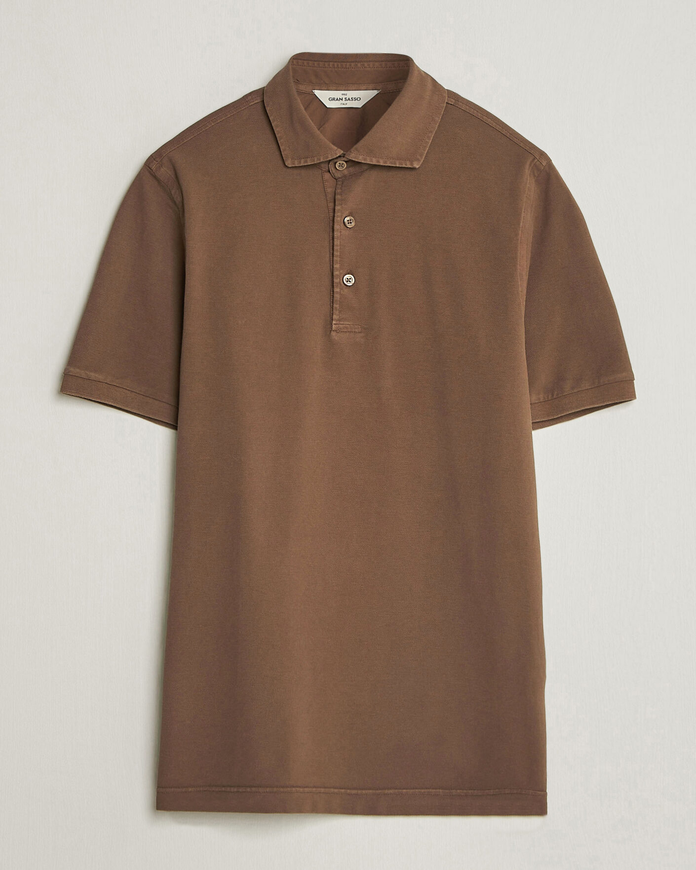Herren | Poloshirts | Gran Sasso | Washed Polo Brown