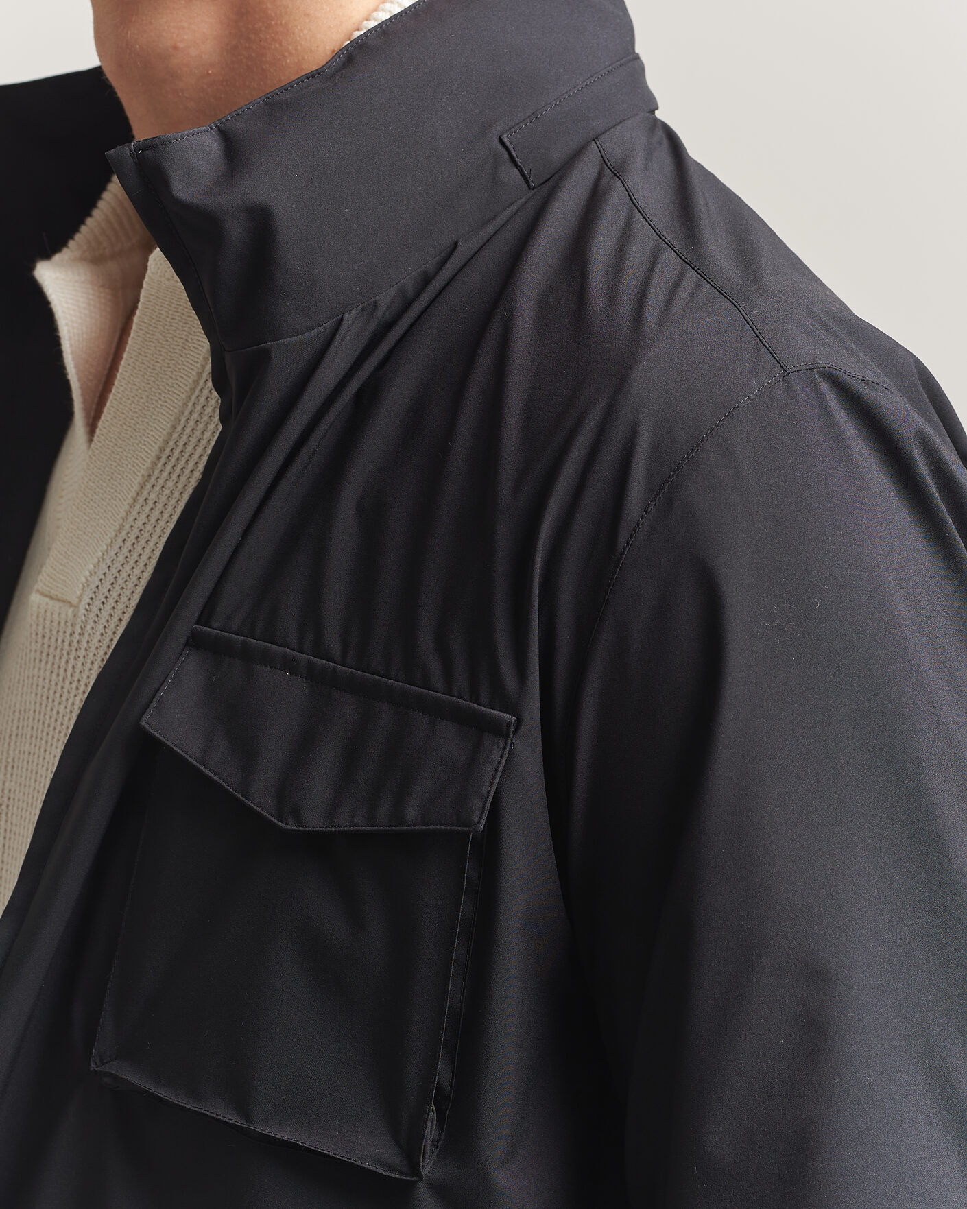 Herren | Jacken | Gran Sasso | Nylon Field Jacket Navy