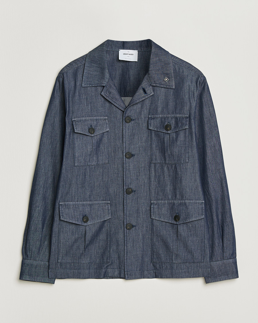 Herren | Jacken | Gran Sasso | Cotton Safari Jacket Navy