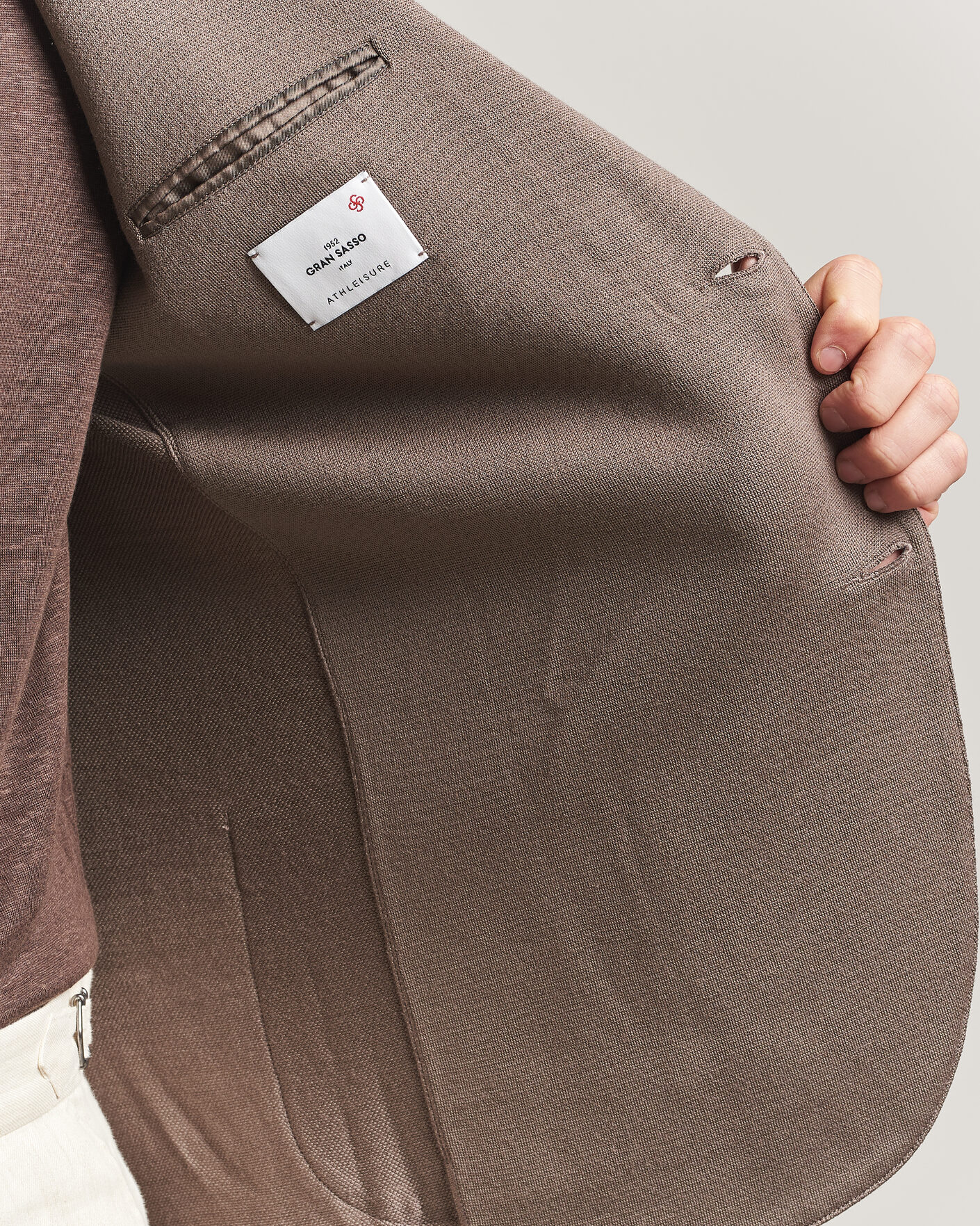 Herren | Sakkos | Gran Sasso | Wool Knitted Blazer Brown