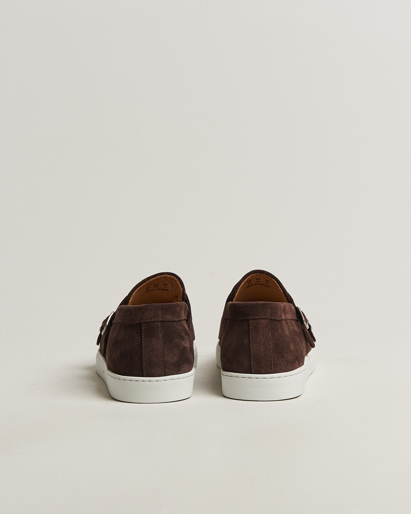 Herren | Loafer | Fliteless | Suede Monk Strap Sneaker Loafer Dark Brown