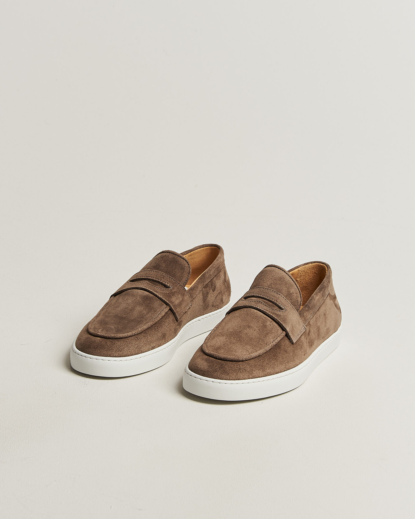 Herren | Loafer | Fliteless | Suede Penny Sneaker Light Brown