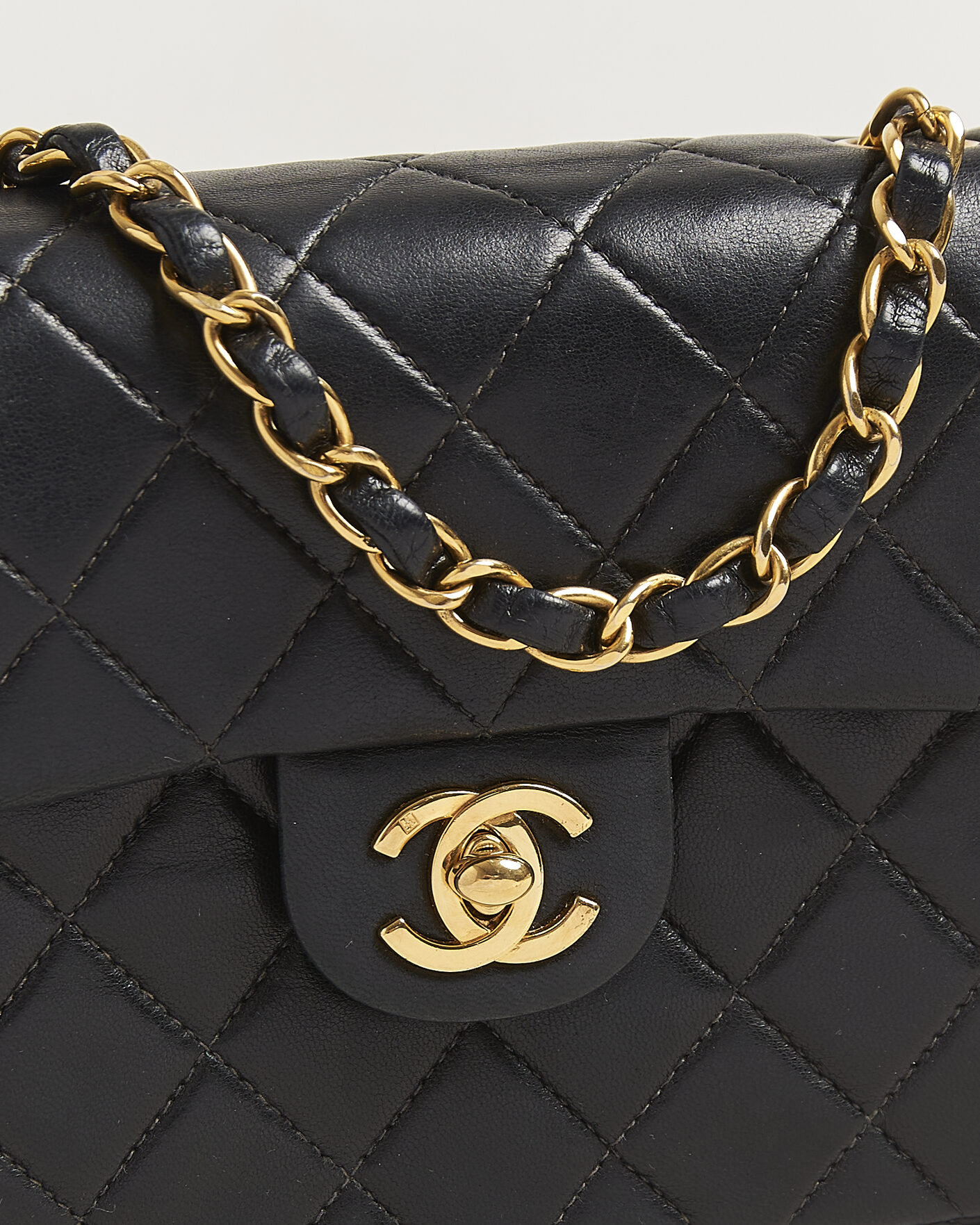 Herren | Pre-Owned & Vintage Bags | Chanel Pre-Owned | Classic Mini Single Flap Square Bag Black