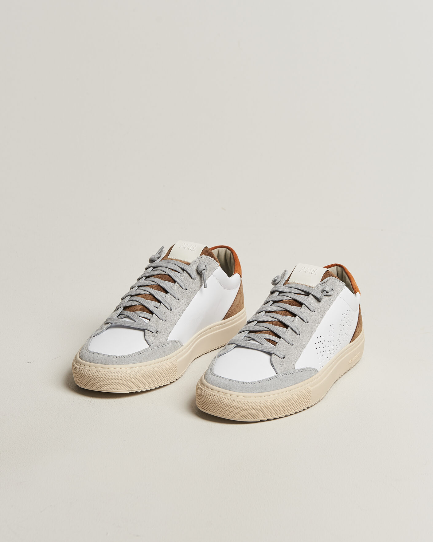 Herren | Sneaker | P448 | Soho Leather/Suede Sneaker White/Grey