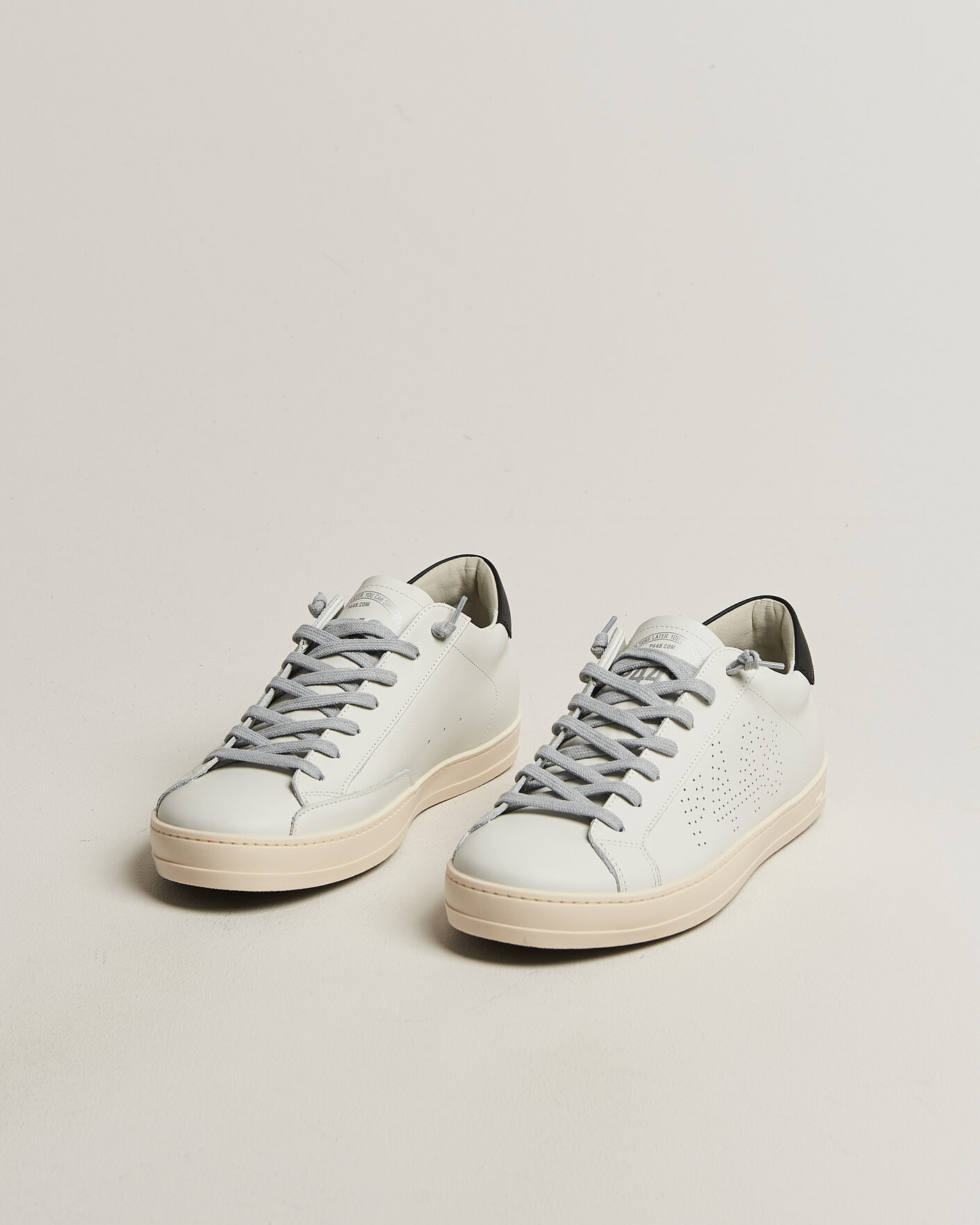 Herren | Sneaker | P448 | John Leather Sneaker White/Black